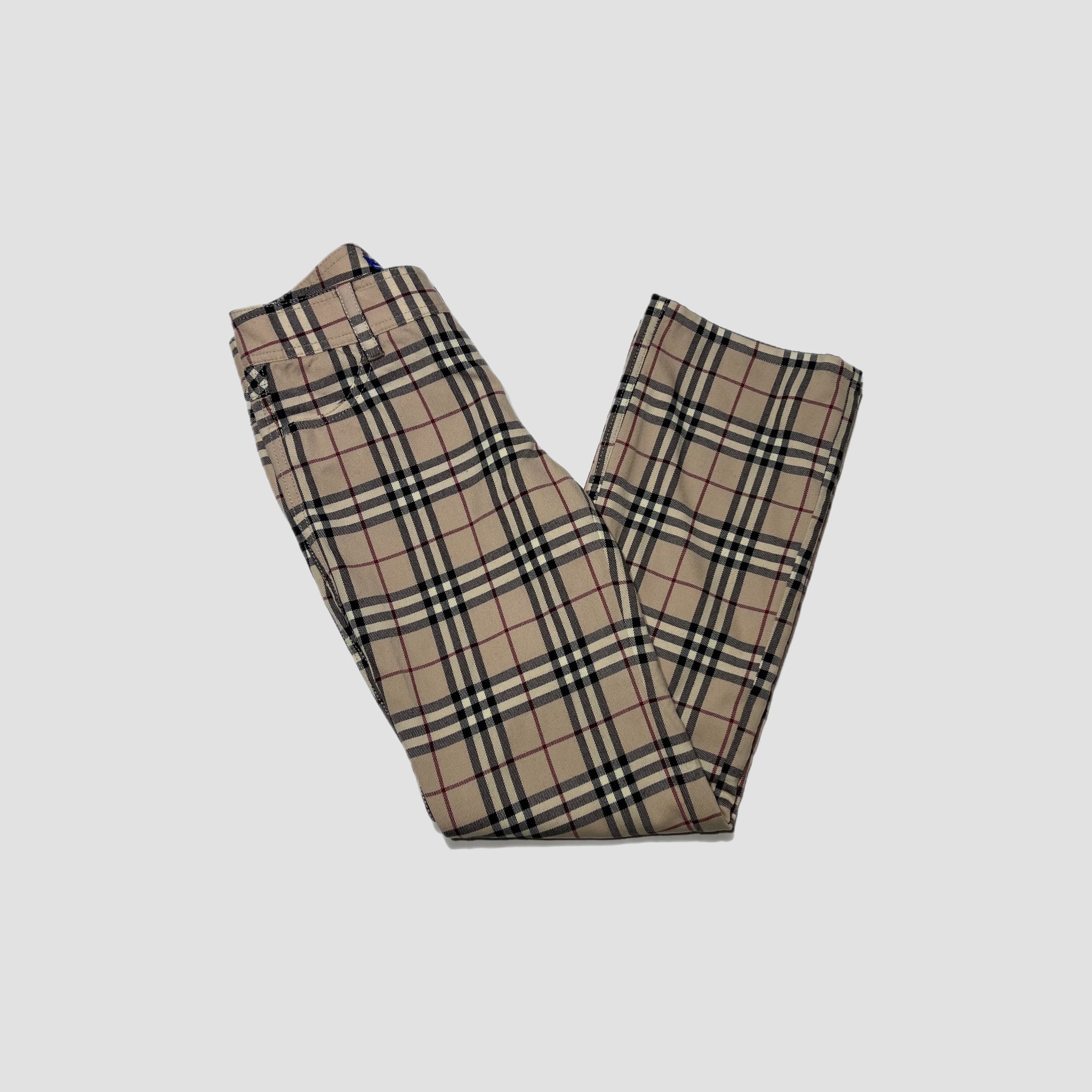 Women s Vintage Burberry Blue Label Nova Check Trousers