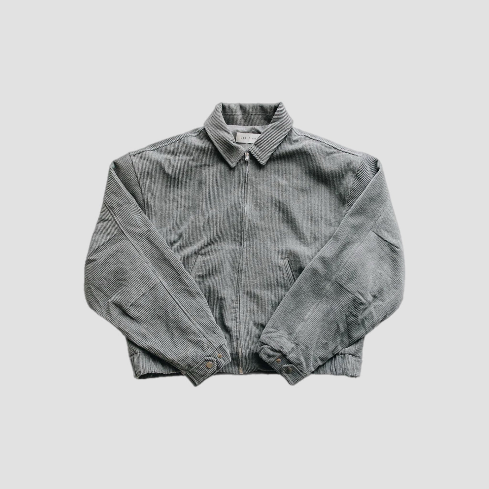 Les Tien Crop Work Wear Corduroy Bomber Jacket