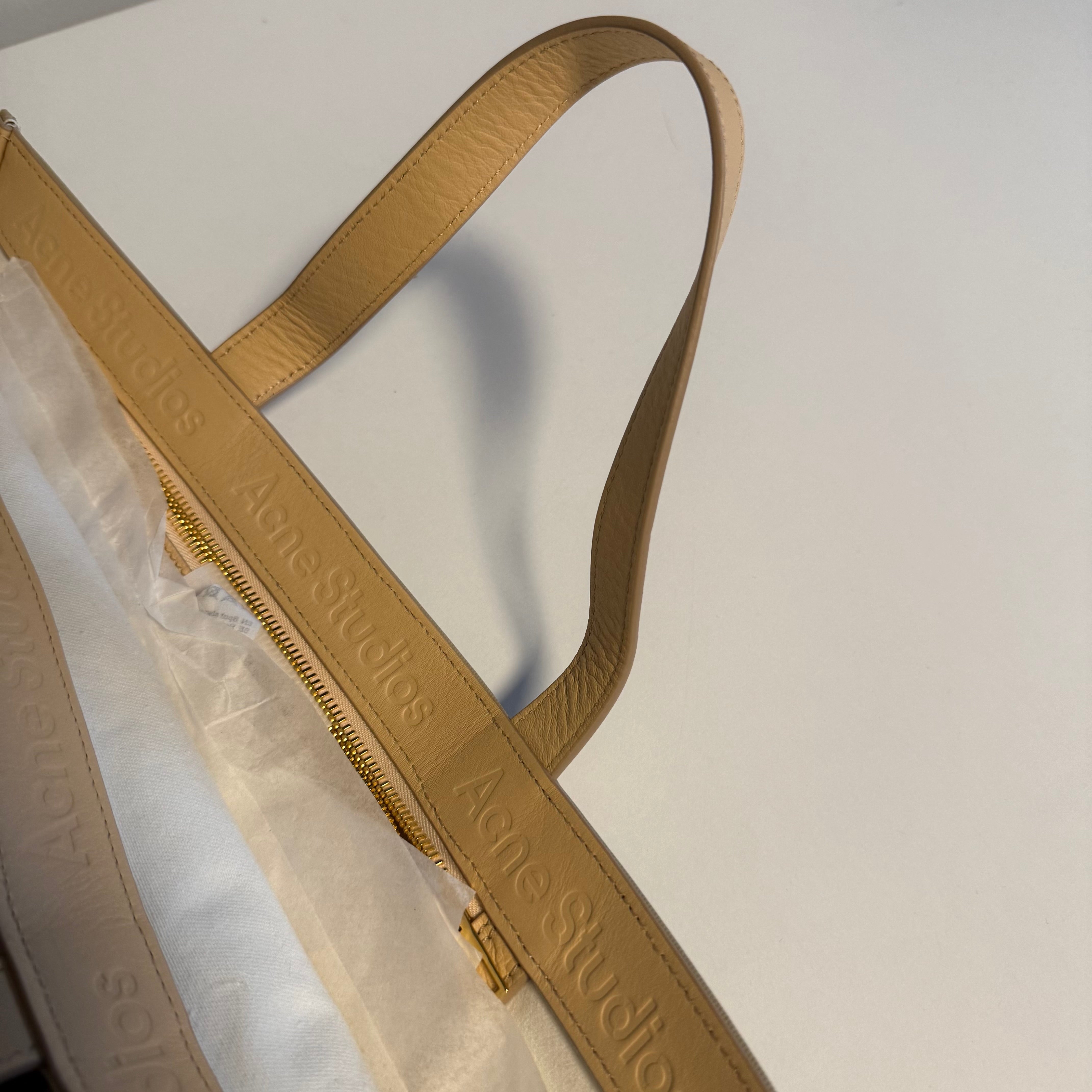 Acne Studios Audrey Beige Tote Bag