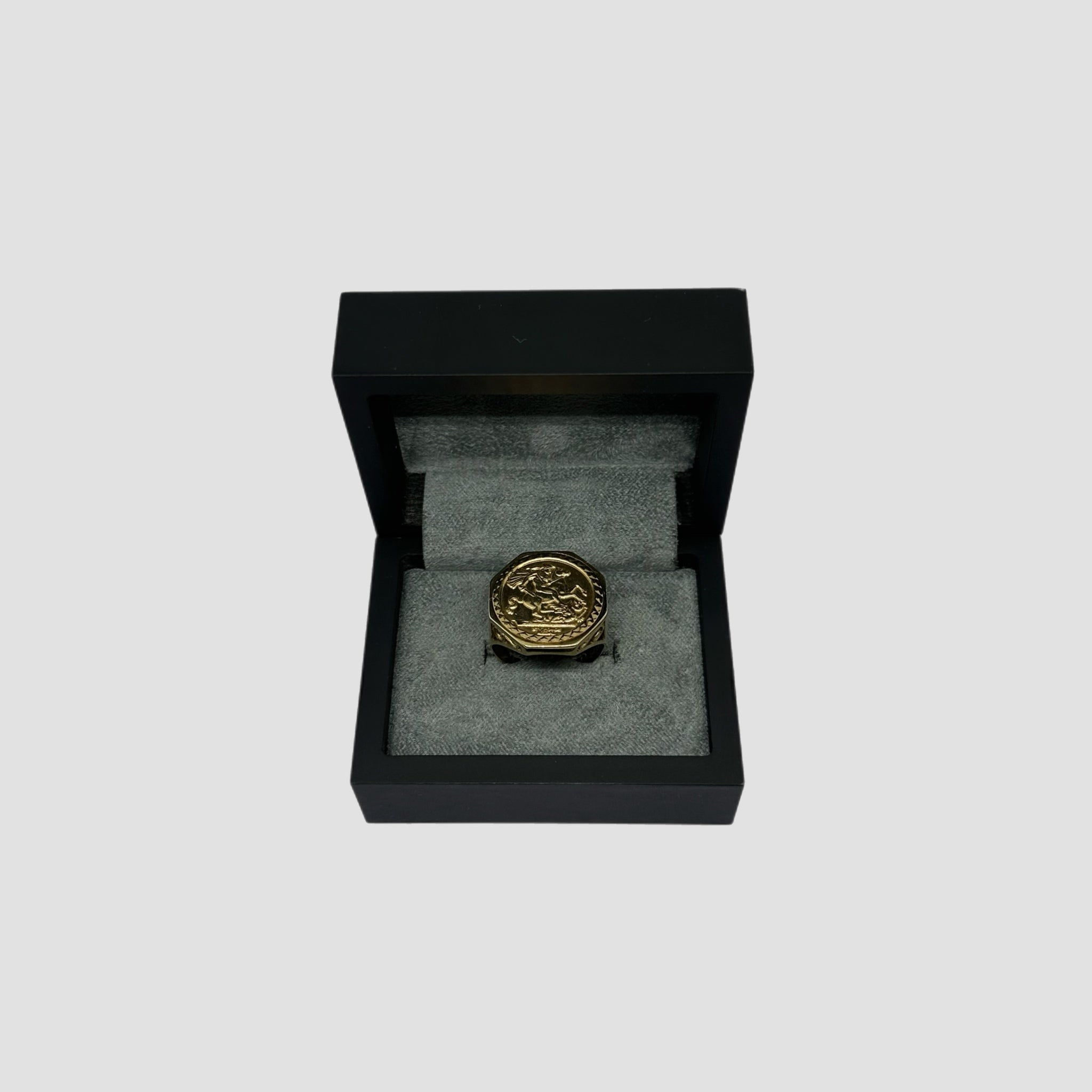 9ct Octagonal St George Ring