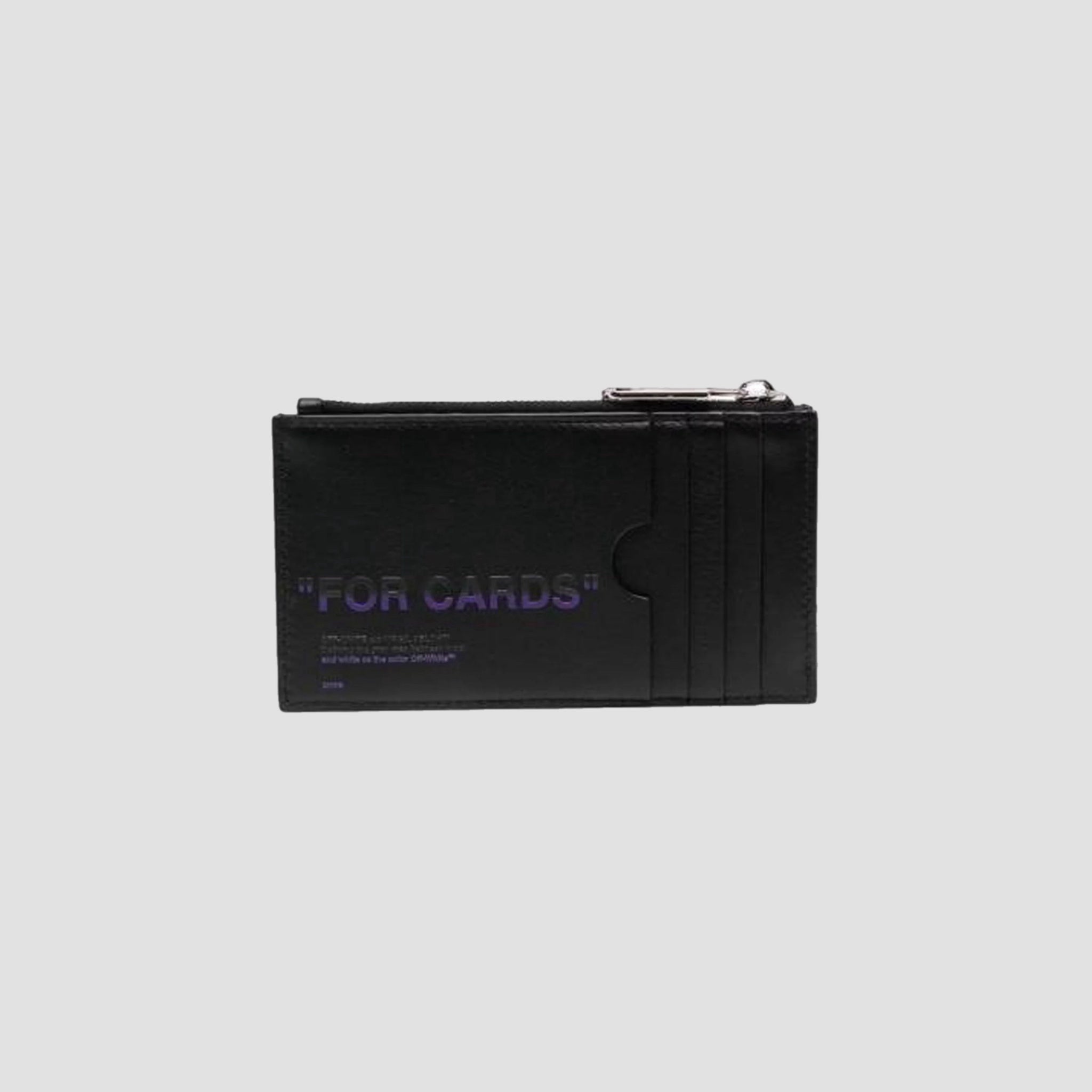 Off-White Quote Zipped Card Case