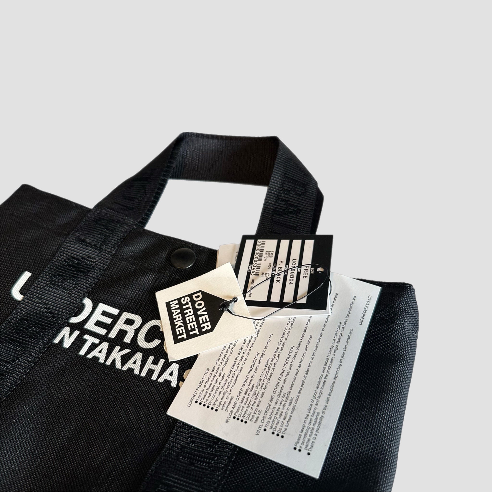 Undercover Jun Takashi Logo Print Canvas Tote Bag