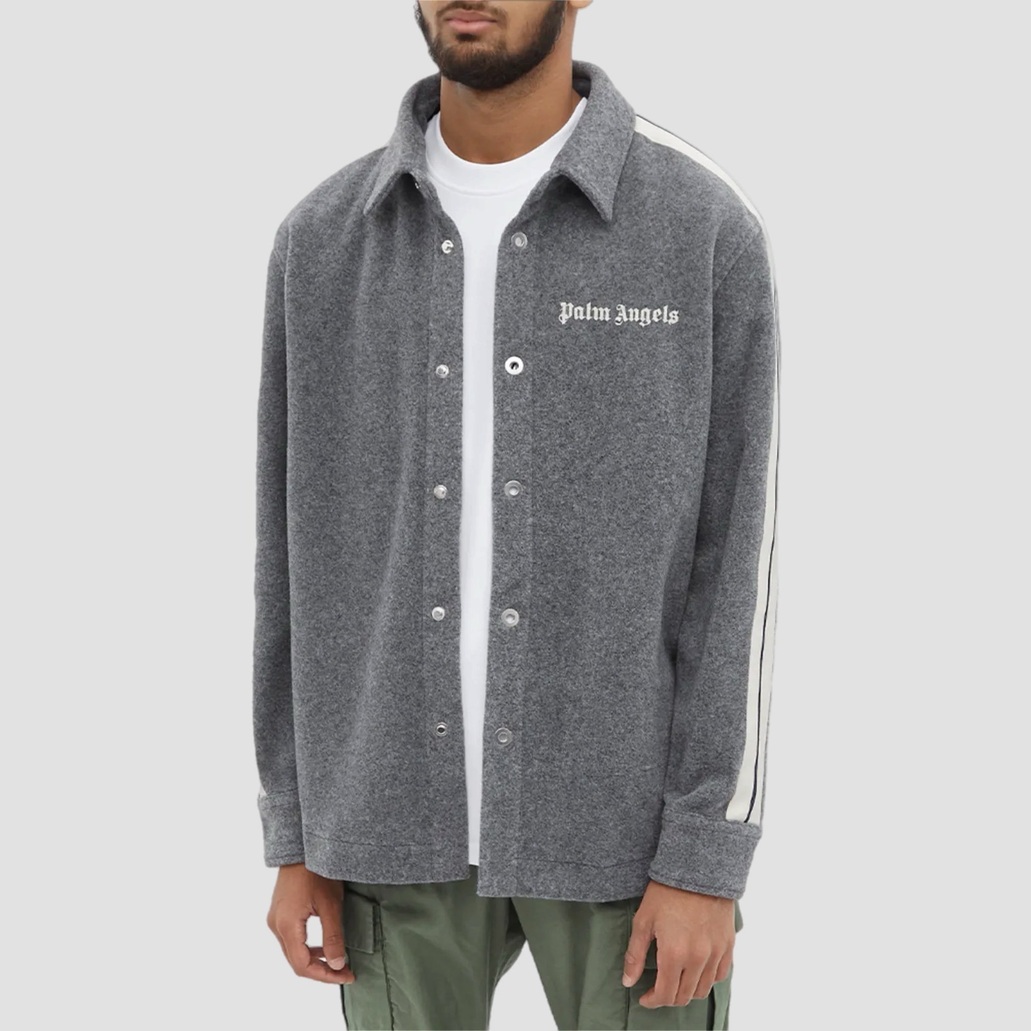 Palm Angels Wool Track Overshirt