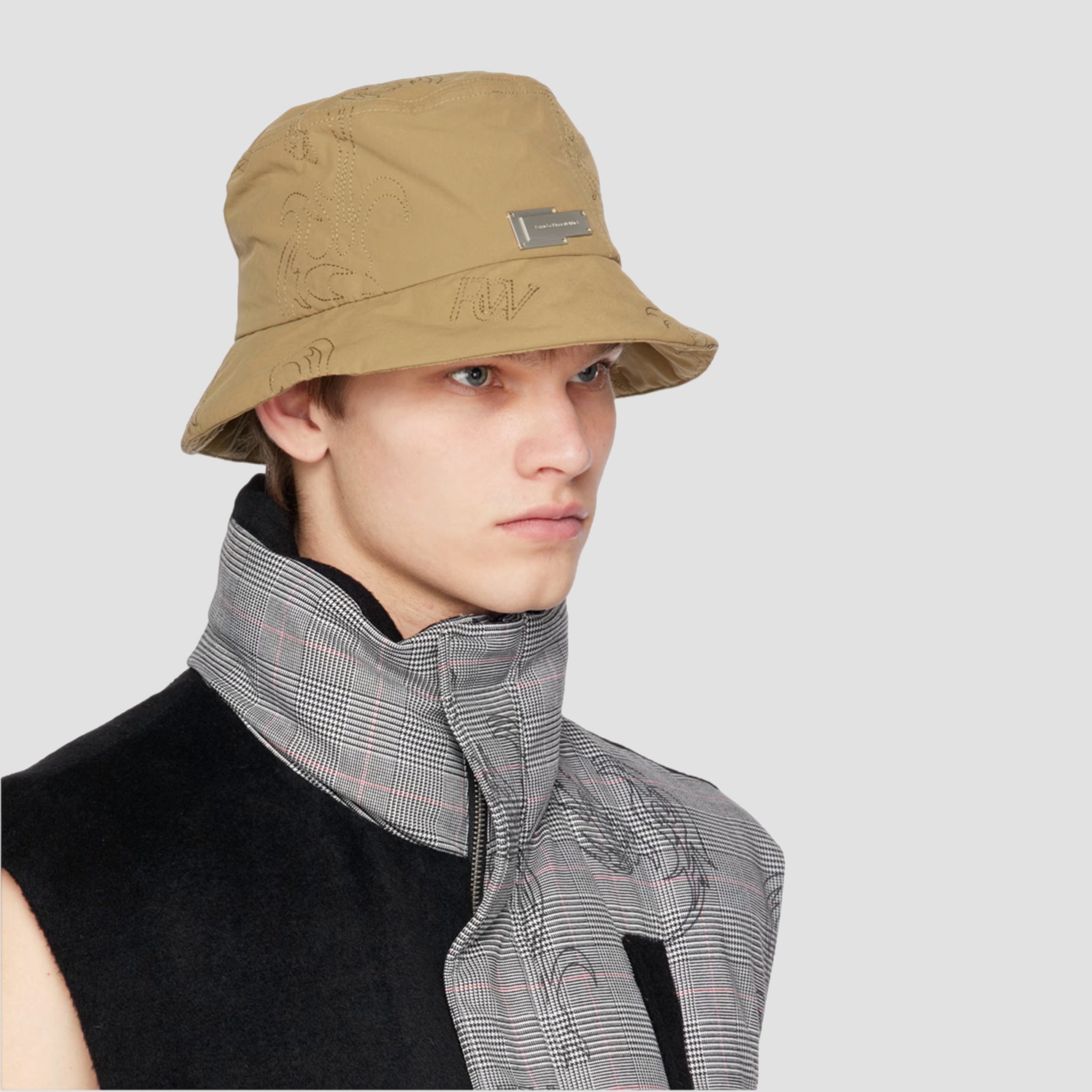 Feng Chen Wang Quilted Bucket Hat