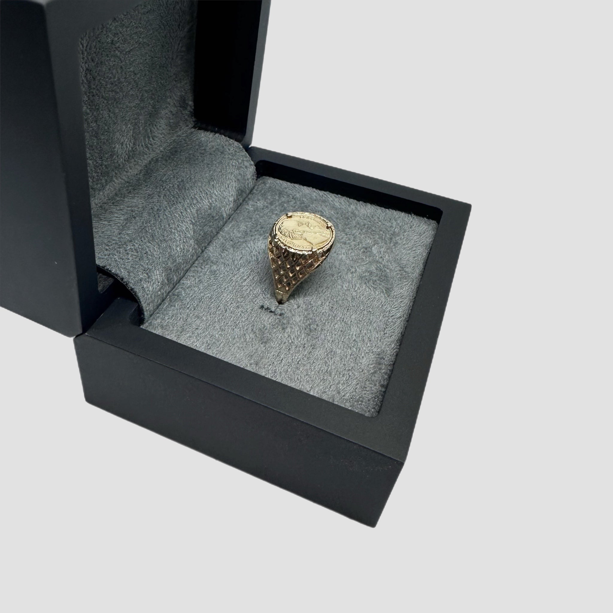 9ct Emperador Maximiliano Coin Ring