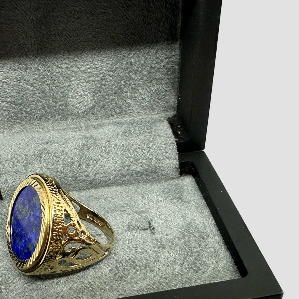 9ct Lapis Lazuli Half Sovereign