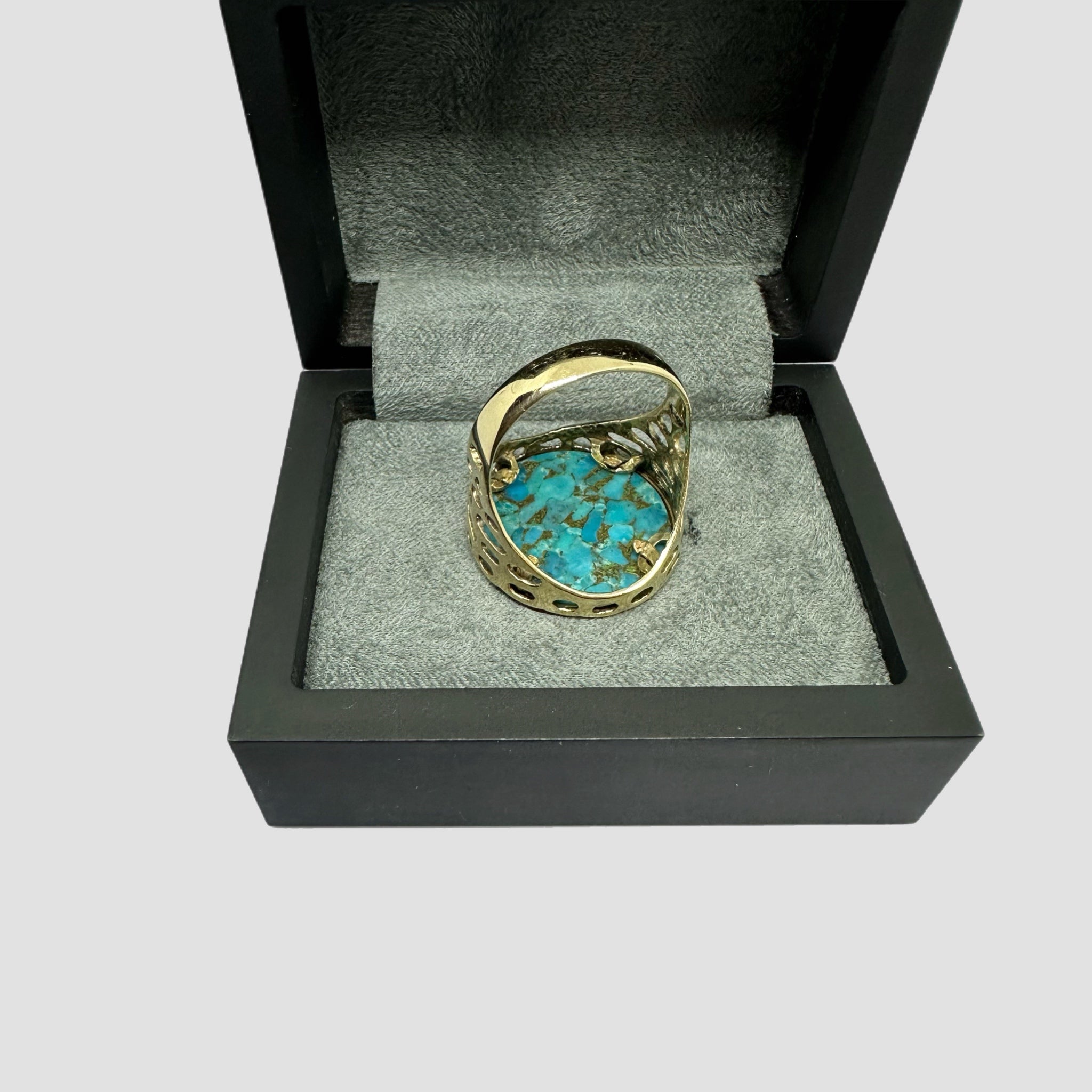 9ct Turquoise Sovereign Ring