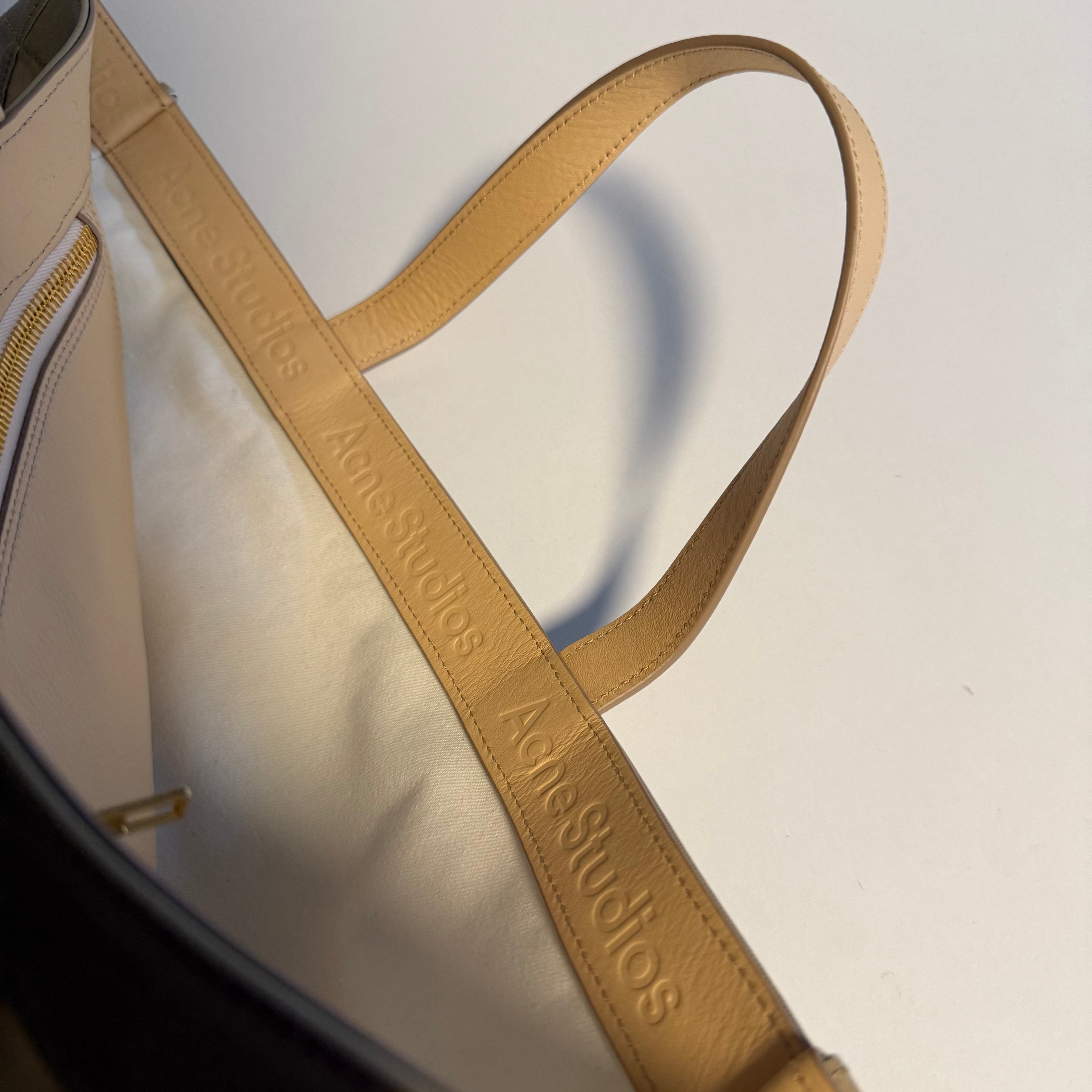 Acne Studios Audrey Beige Tote Bag