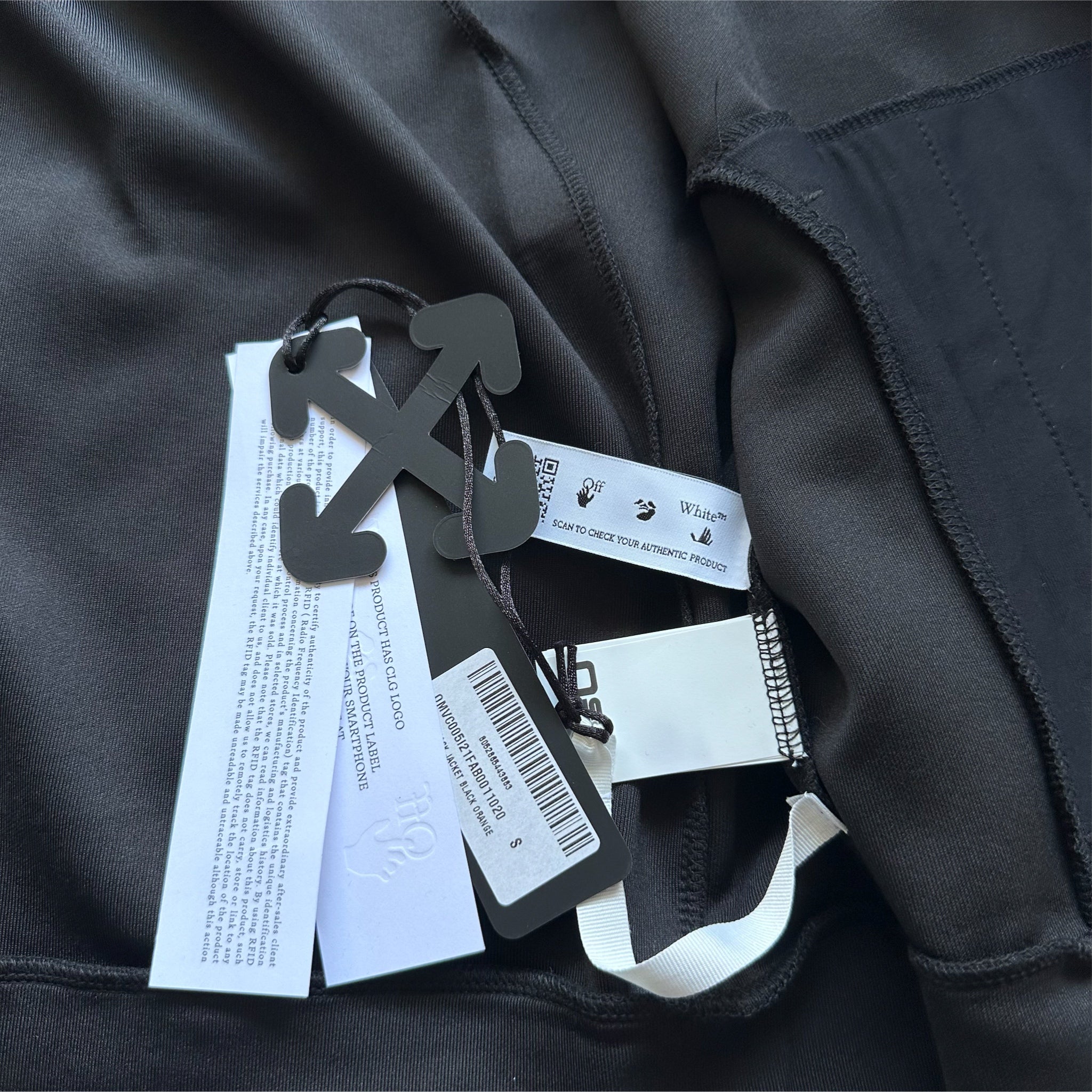 Off-White Active Logo Zip-Up Track Jacket