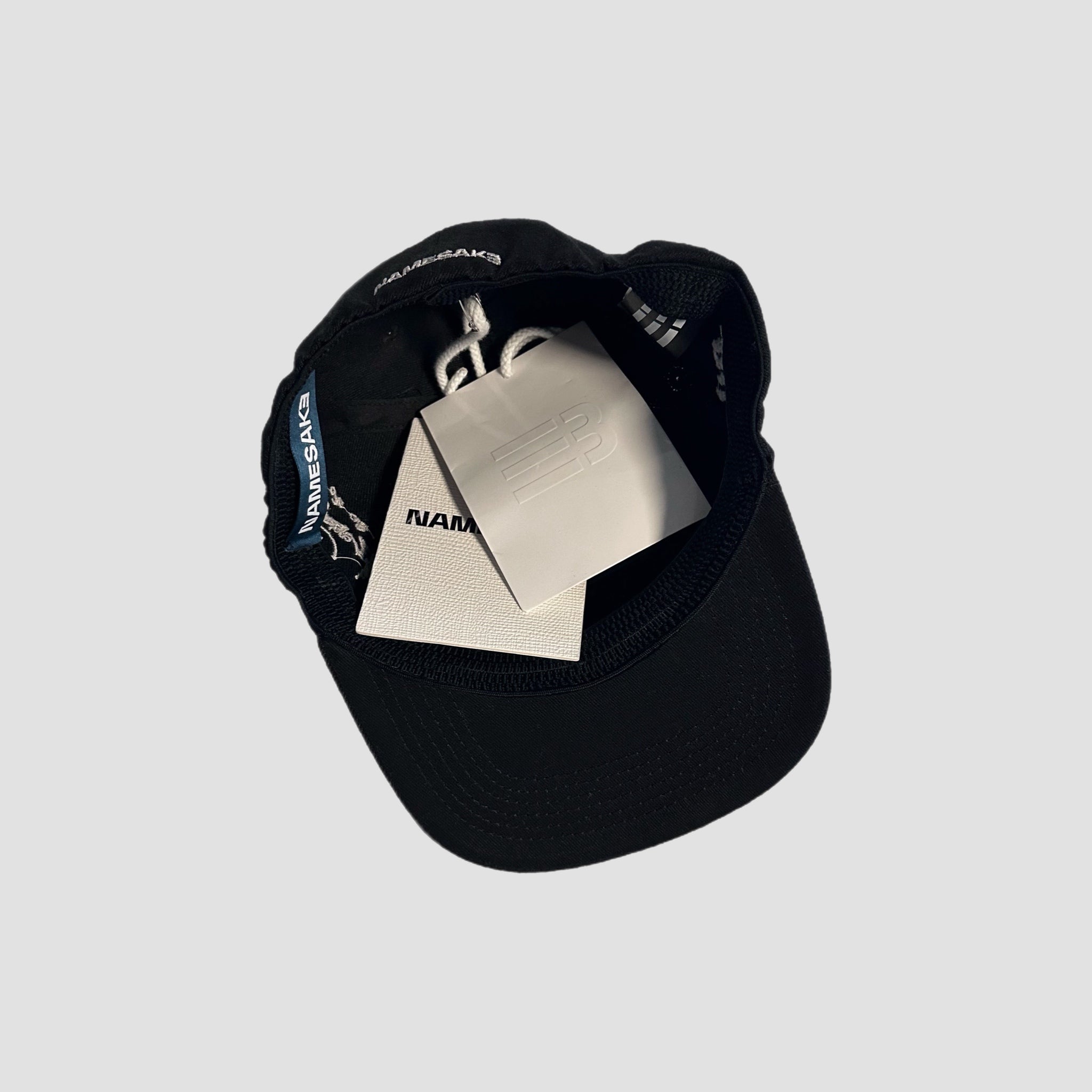 Namesake Black Logo Baseball Cap