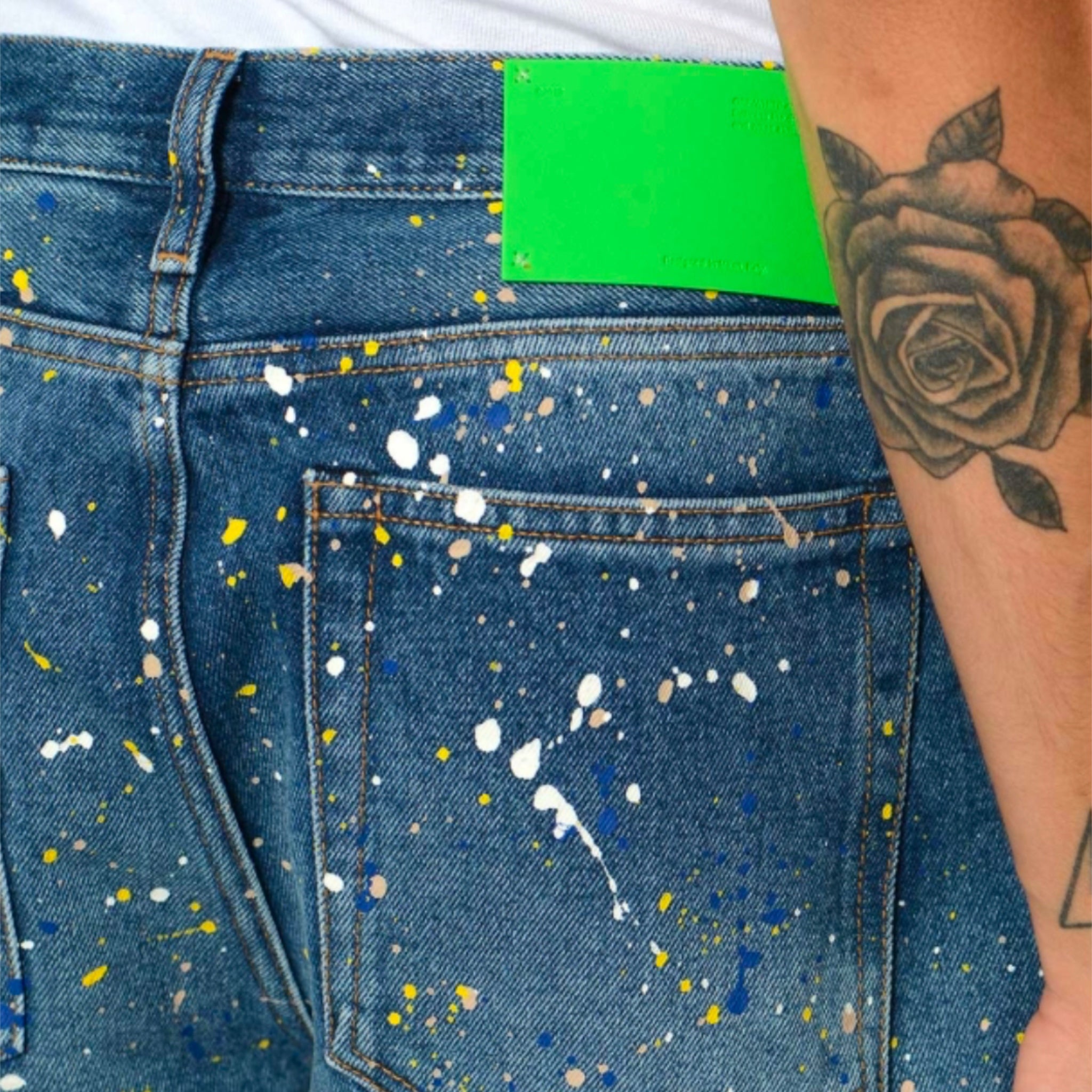 Off-White Paint Splatter Jeans