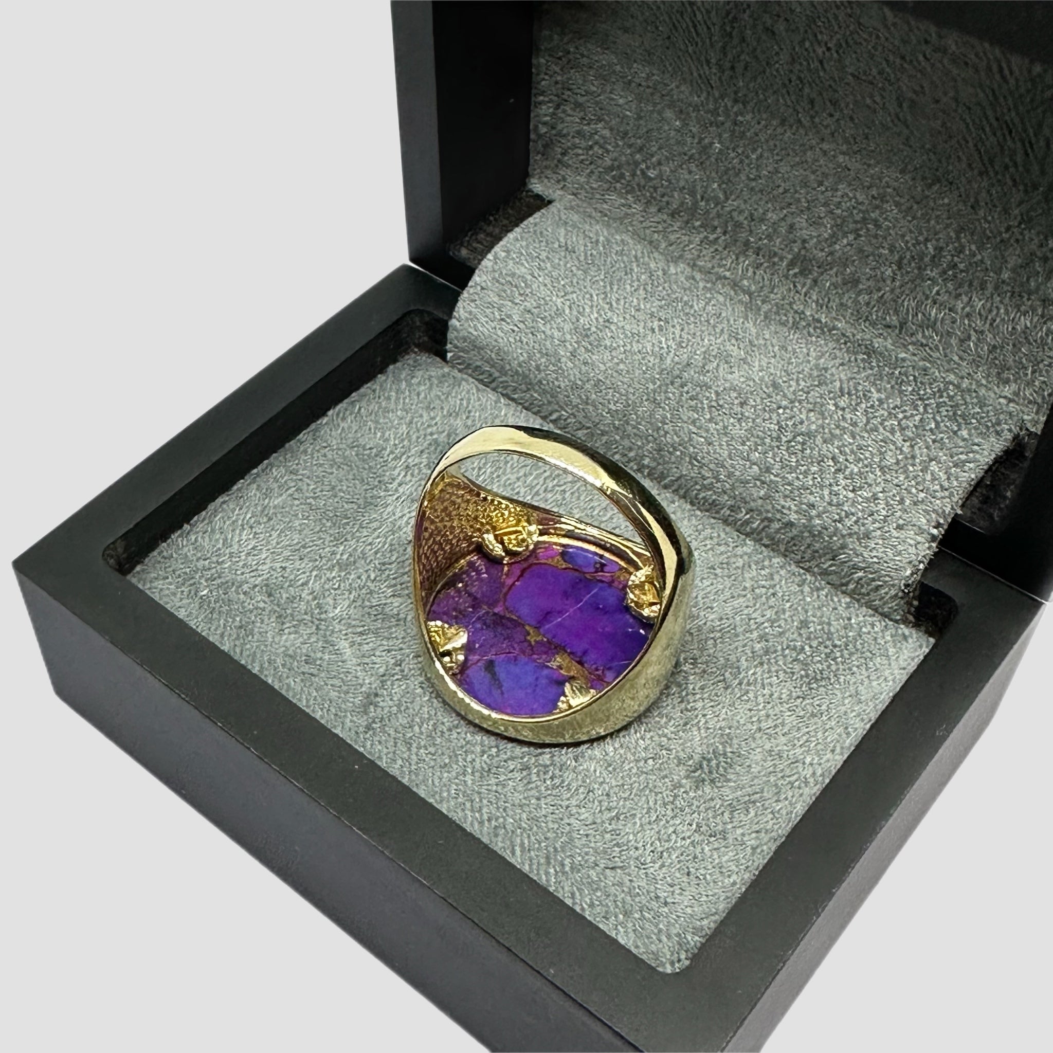 9ct Purple Copper Stone Half Sovereign Original Allure