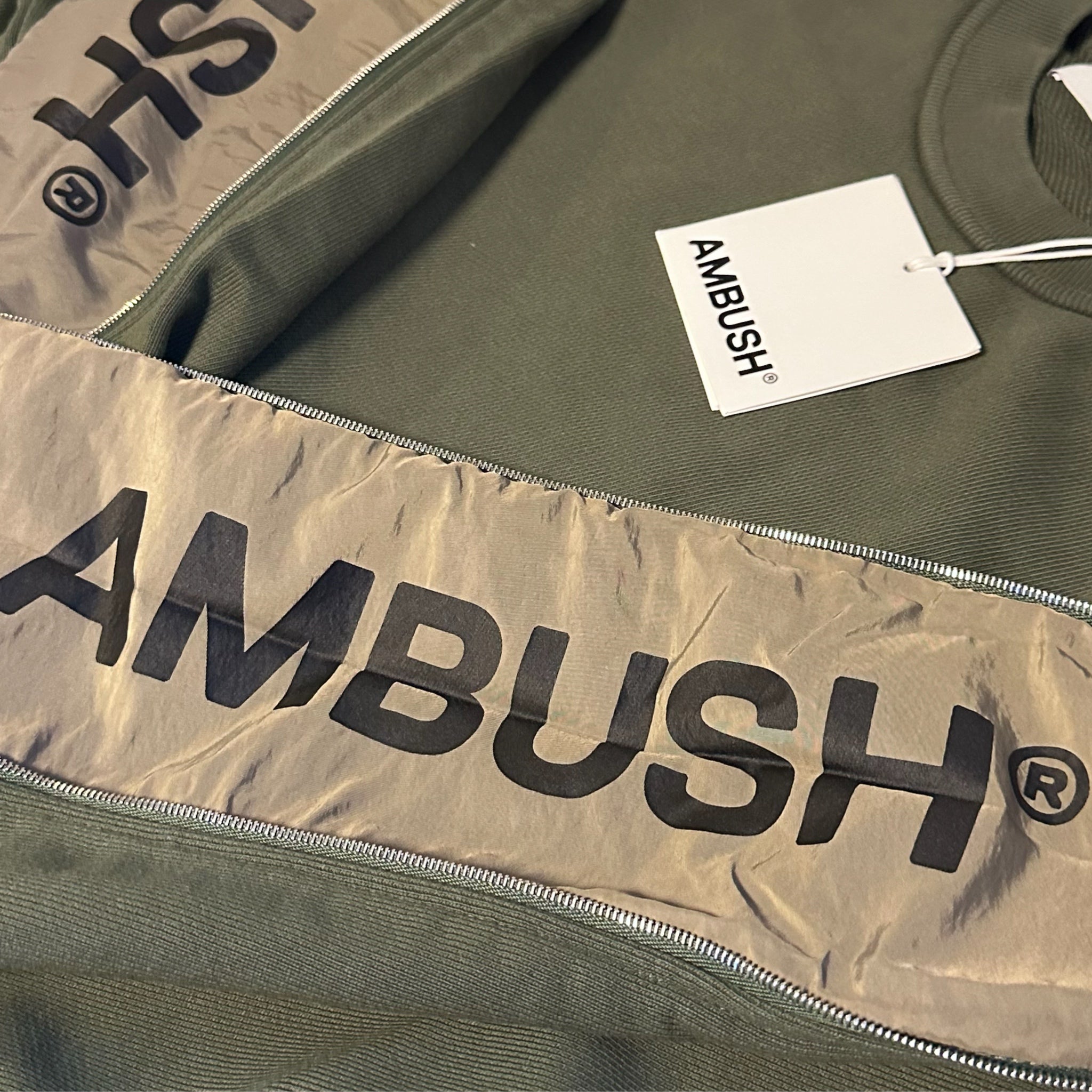 Ambush Sleeve Logo Sweatshirt Thyme