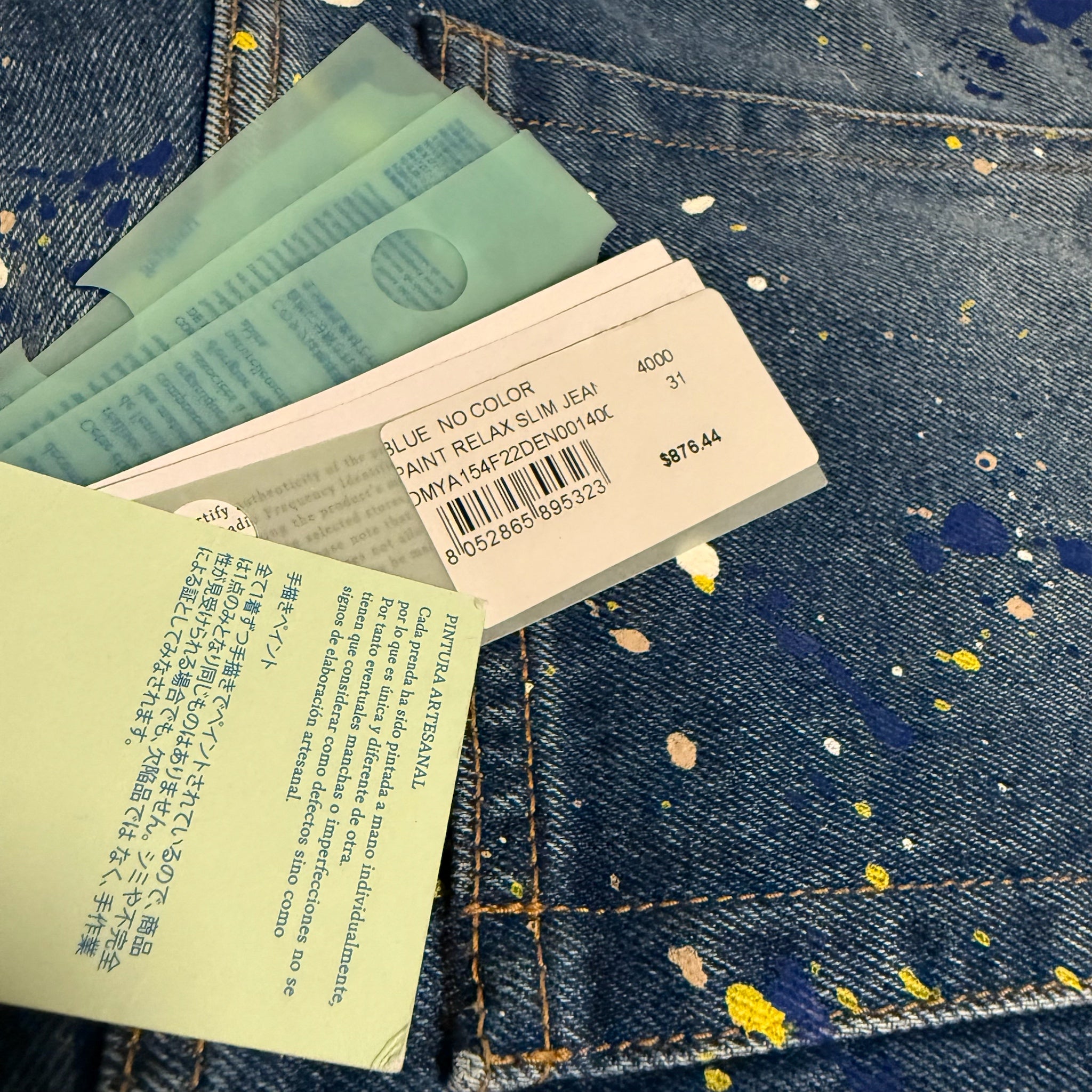 Off-White Paint Splatter Jeans