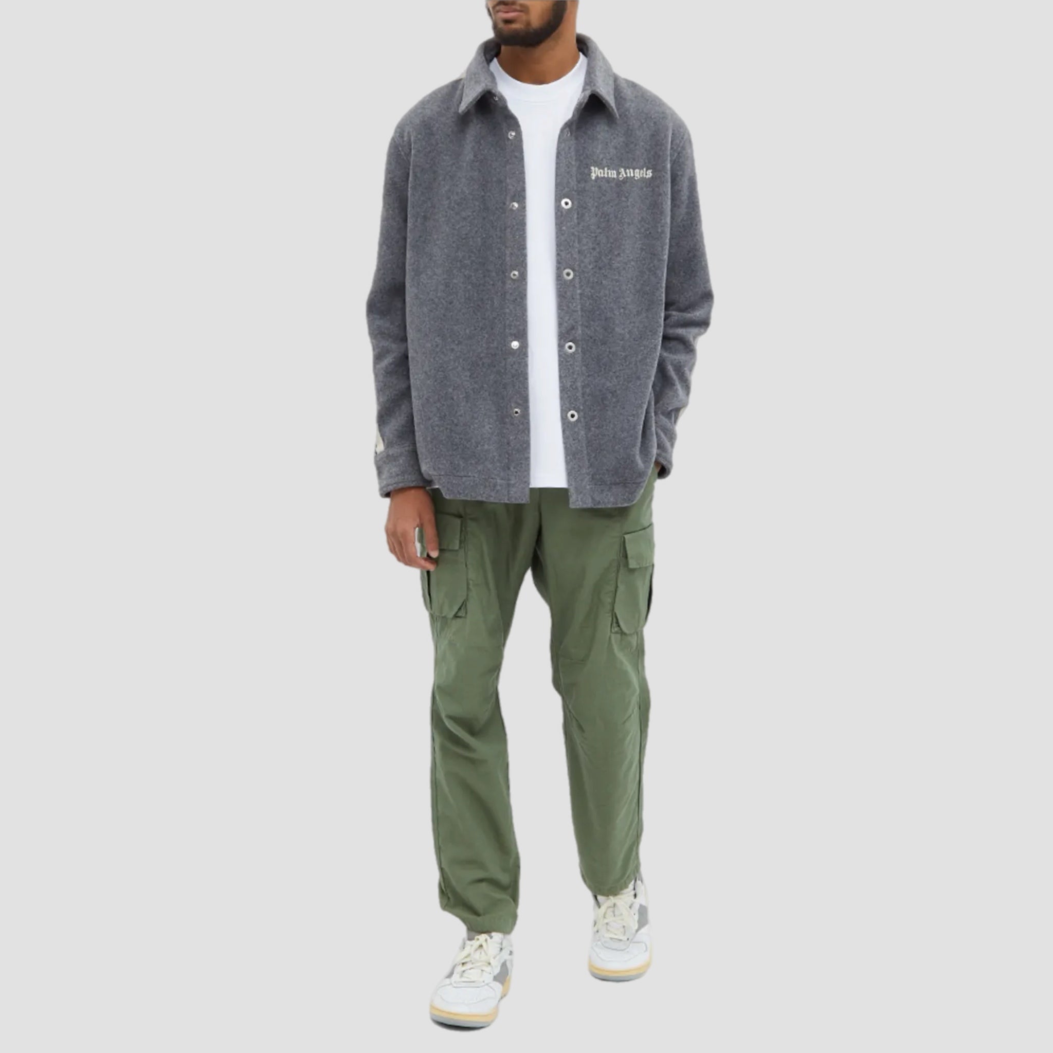 Palm Angels Wool Track Overshirt