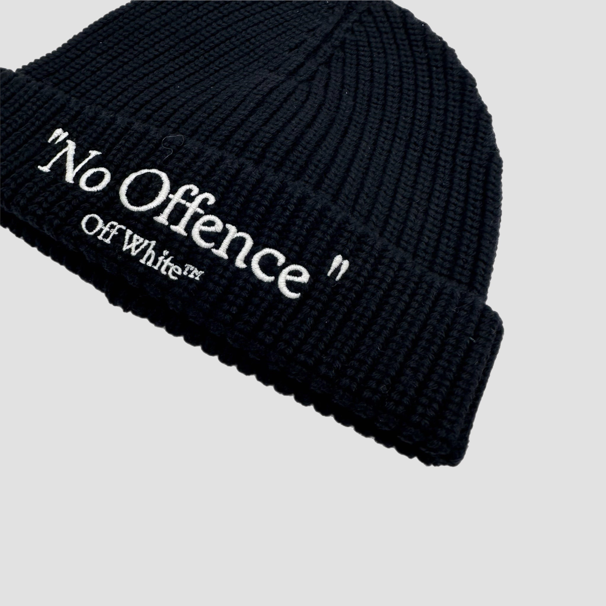 Off-White ‘No offence’ Classic Knit Beanie