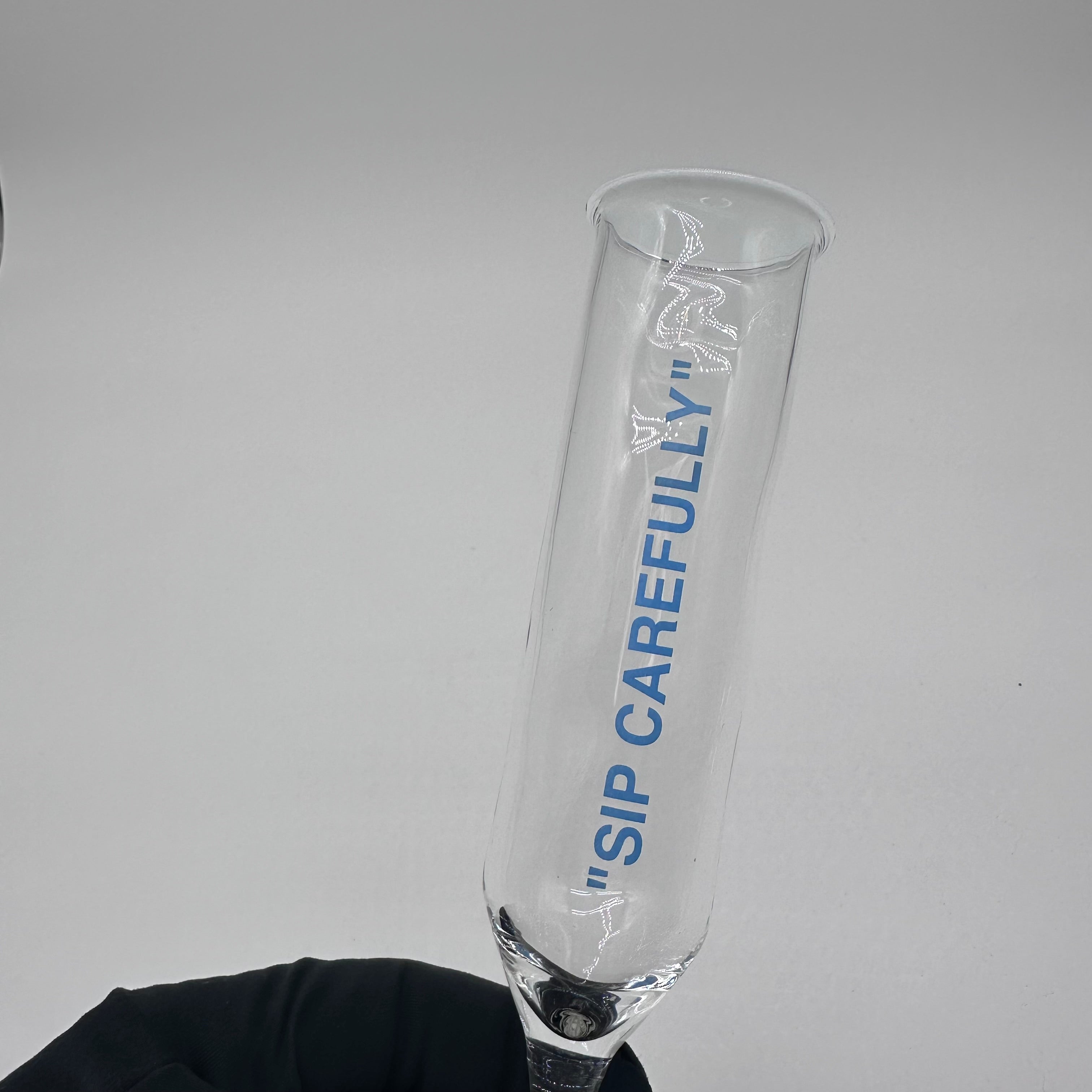 Off-White Quote Champagne Flute Glass