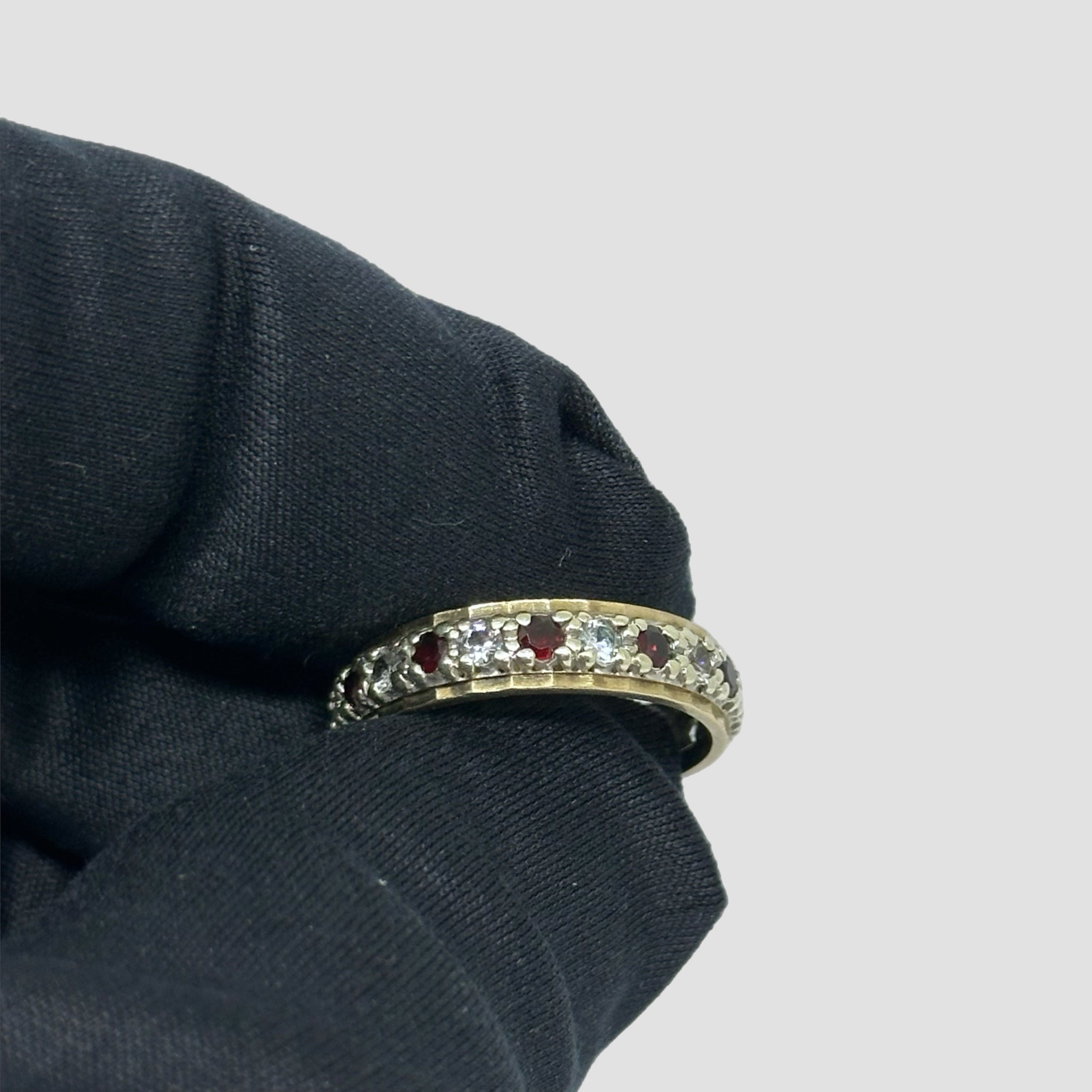 9ct Ruby & Diamond Full Eternity Ring