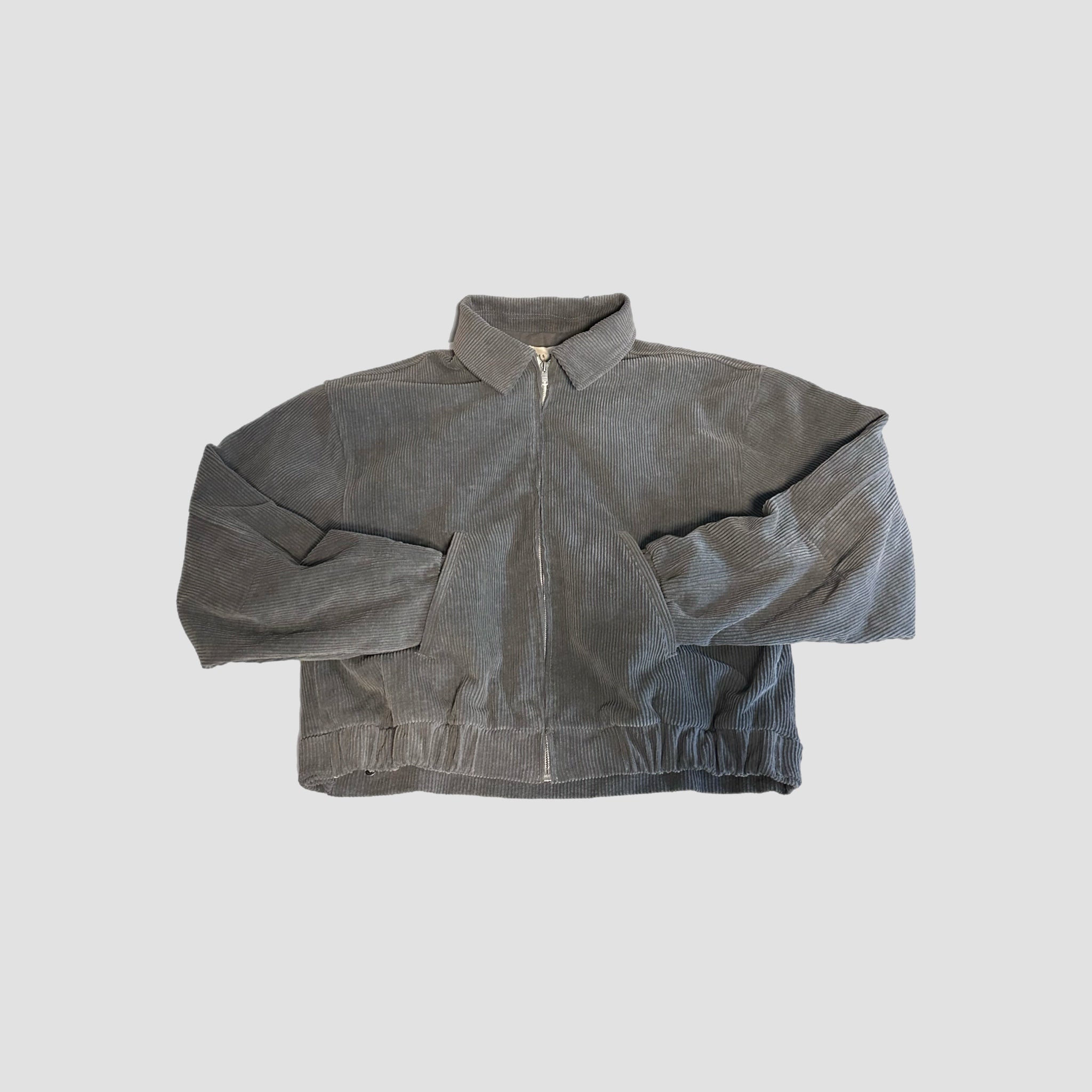 Les Tien Crop Work Wear Corduroy Bomber Jacket