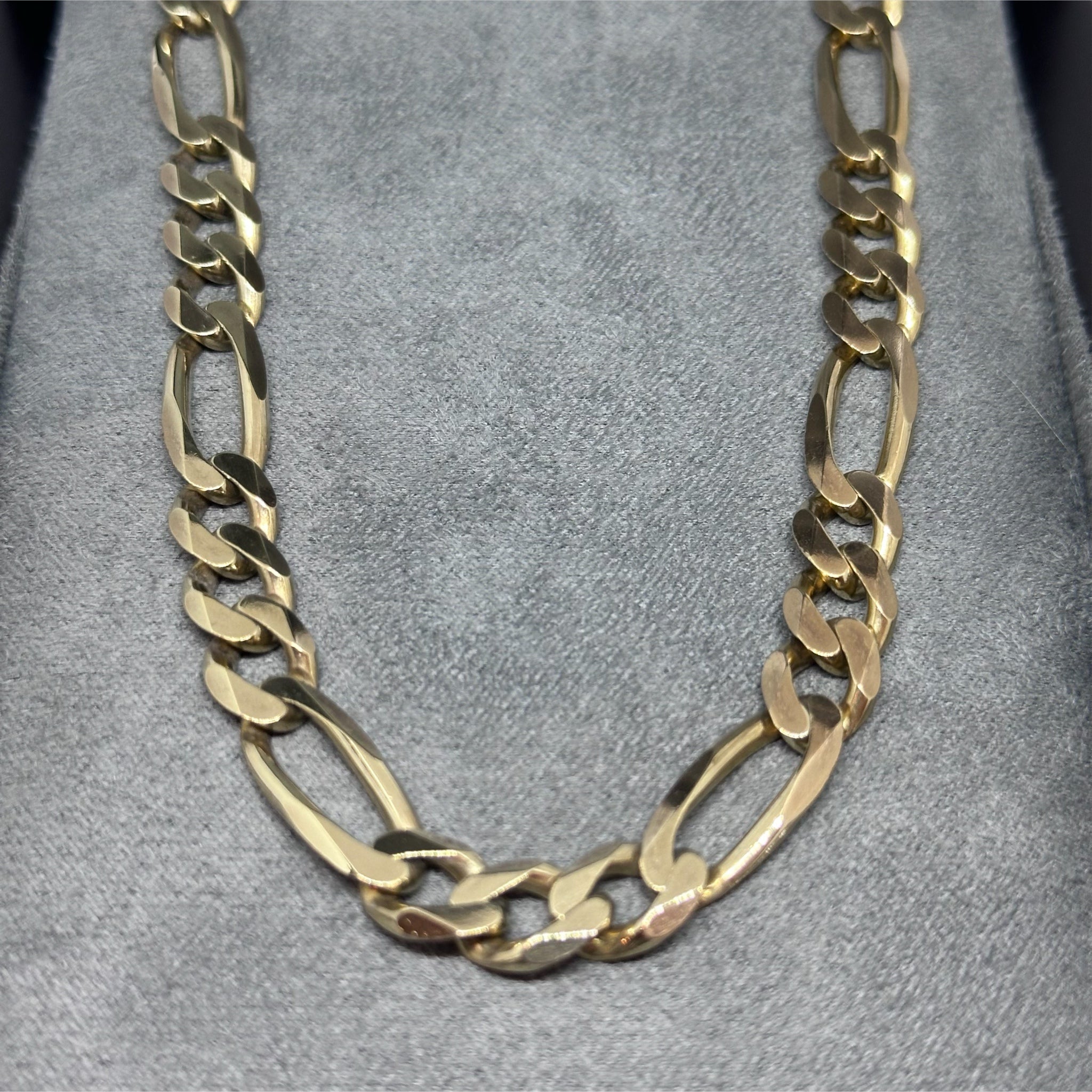 9ct Figaro Italian Curb Chain Necklace