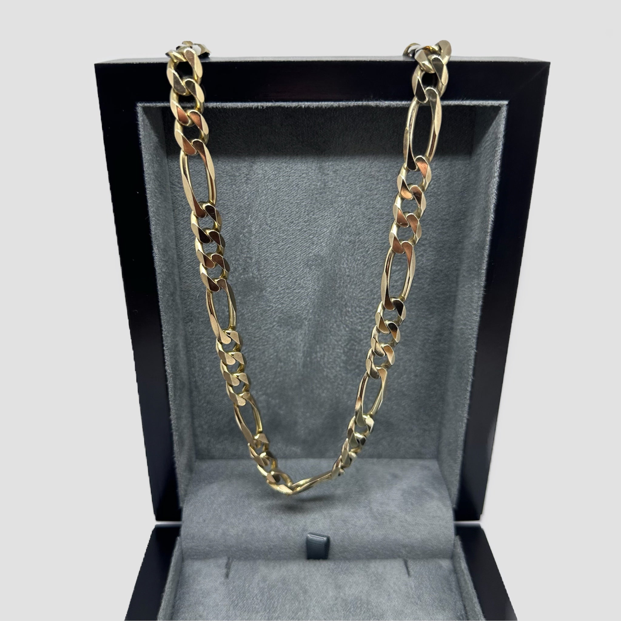 9ct Figaro Italian Curb Chain Necklace