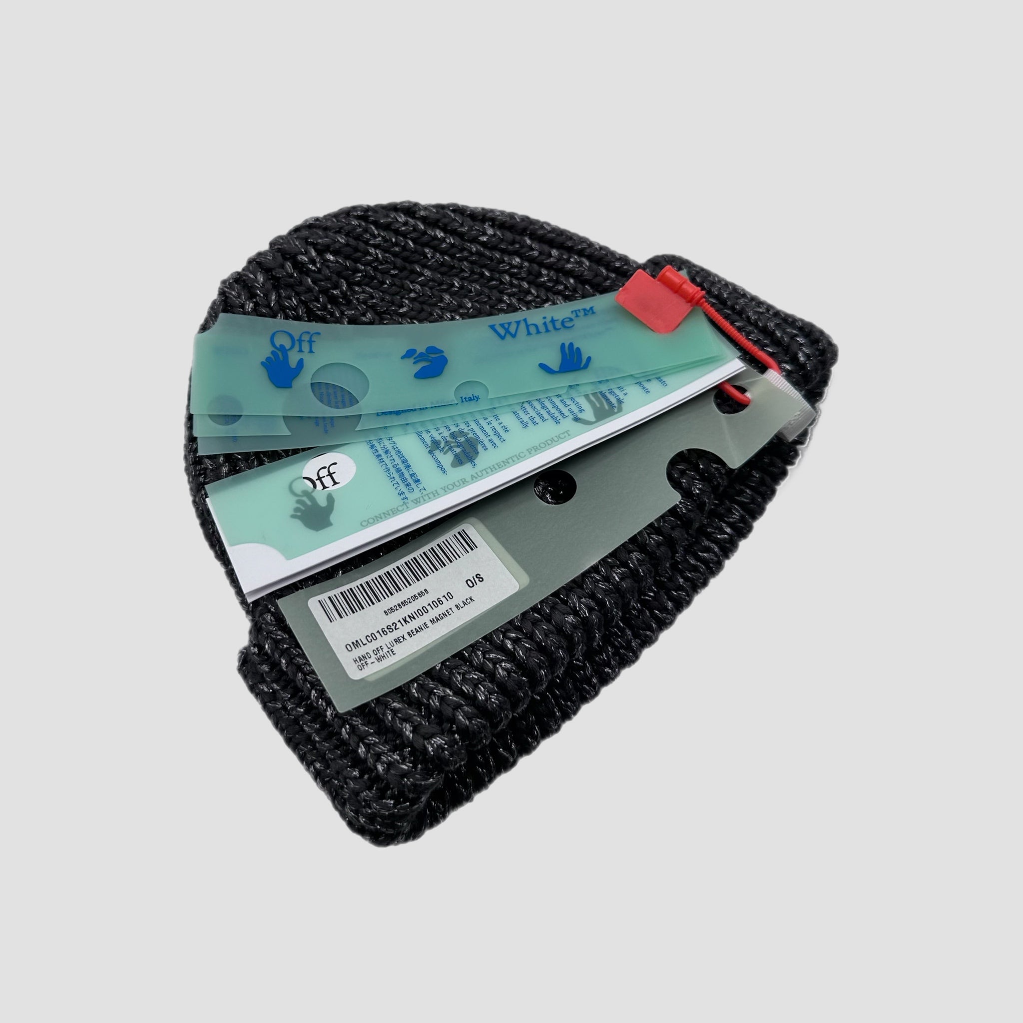 Off-White Hand Off Lurex Beanie