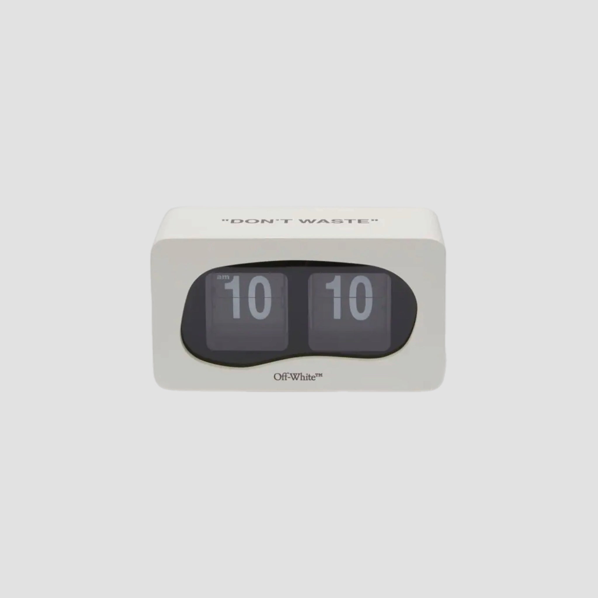 Off-White Quote Motif Flip Clock