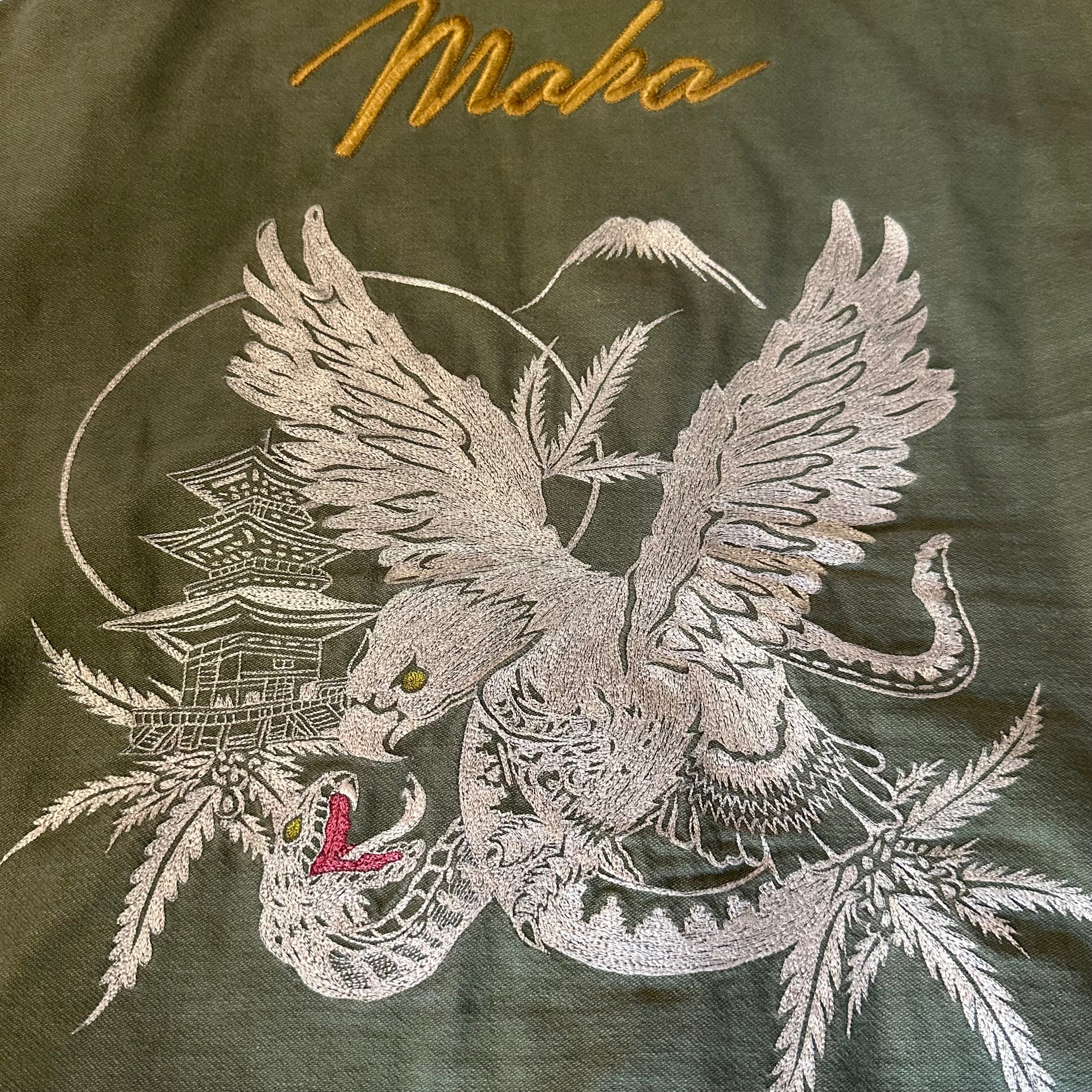 Maharishi Eagle Vs Snake Embroidered Flight Jacket