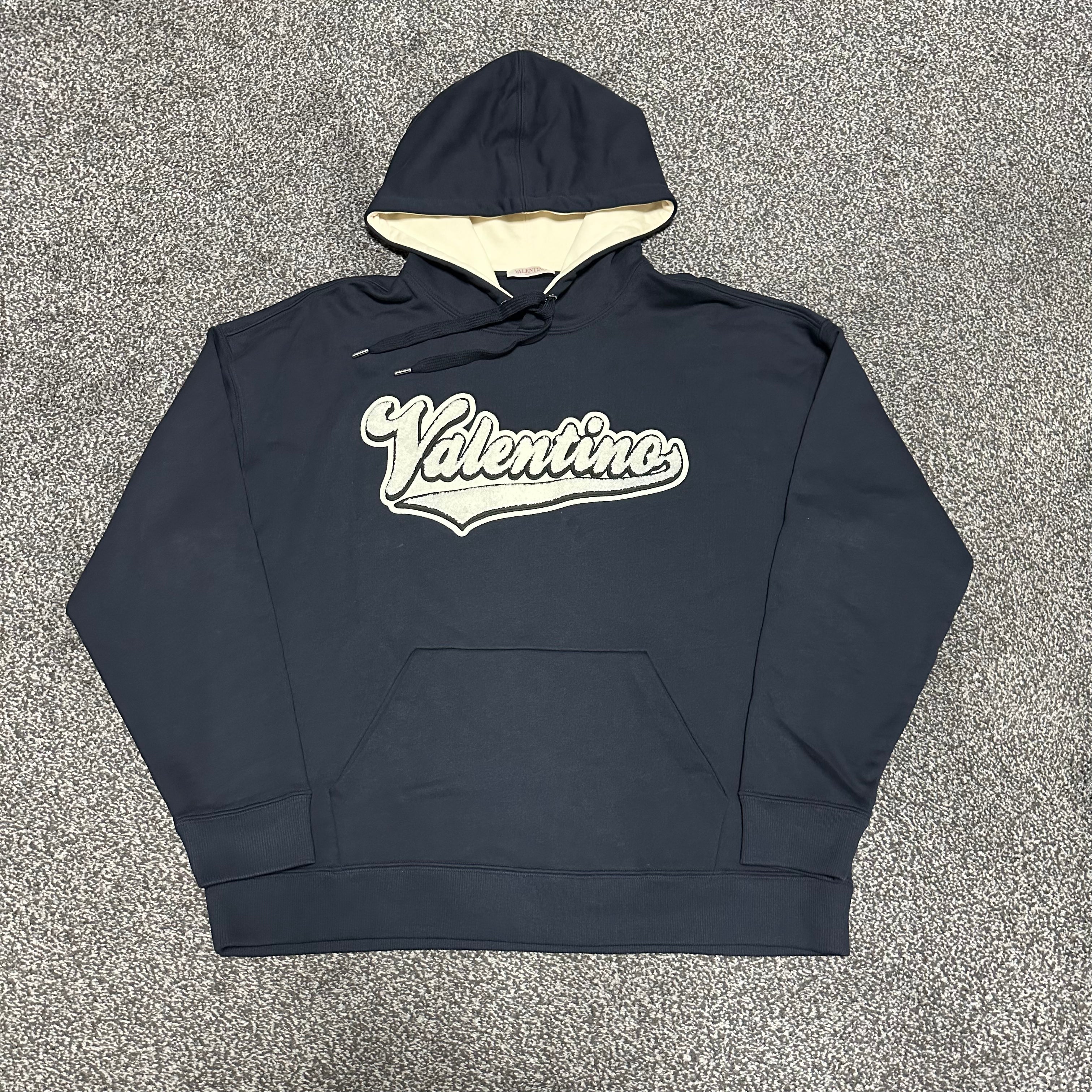 Valentino Embroidered Logo Patch Hoodie