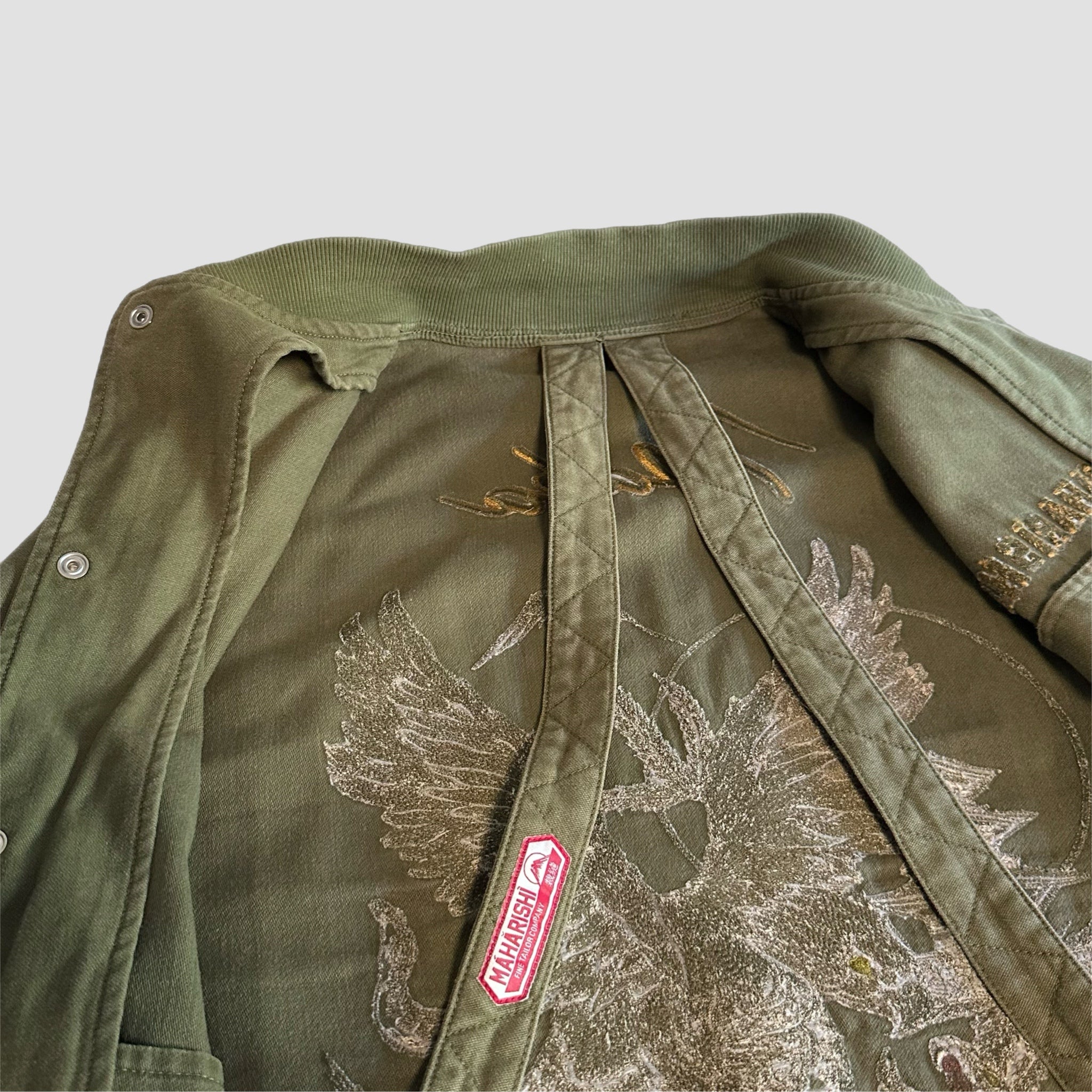 Maharishi Eagle Vs Snake Embroidered Flight Jacket