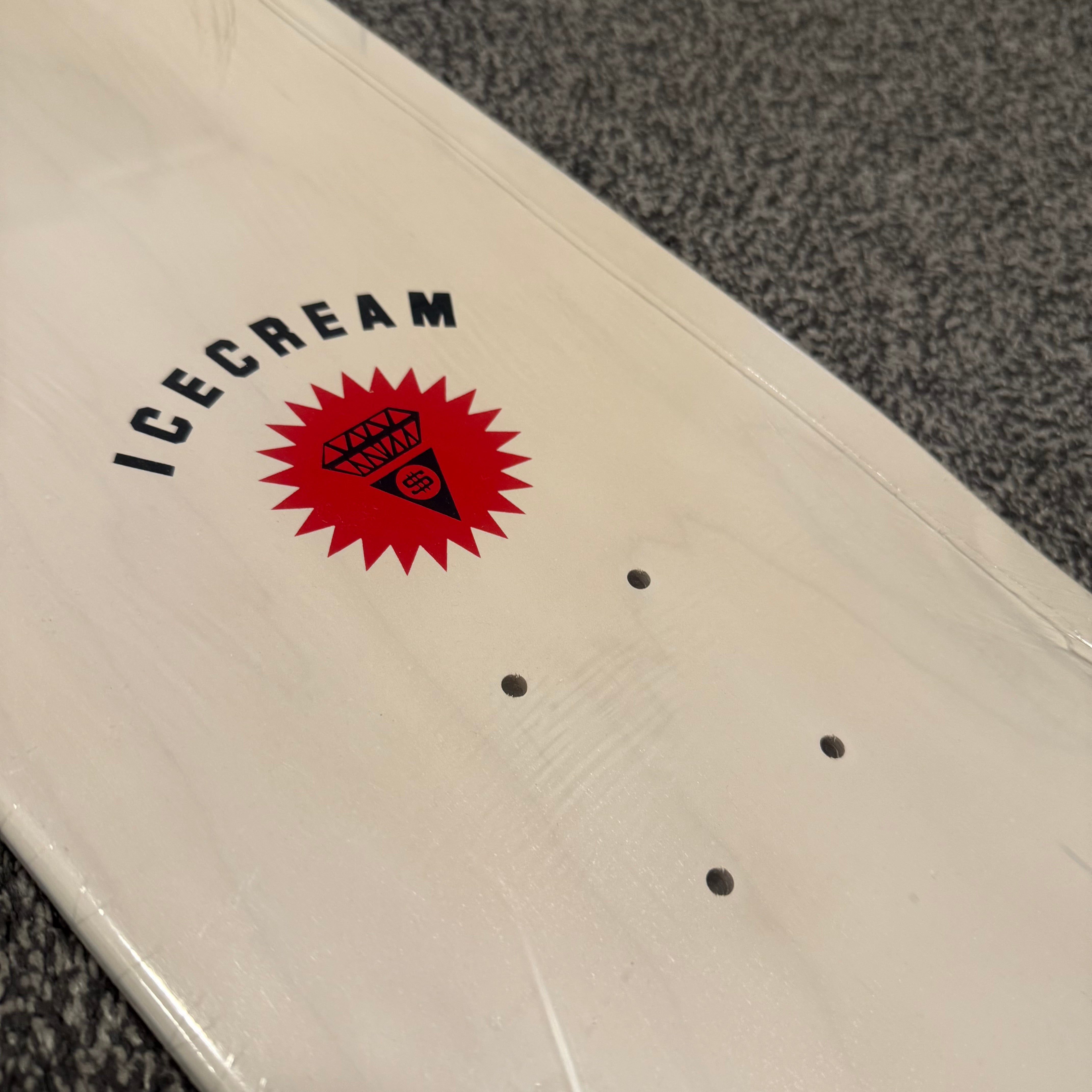 ICECREAM Logo Print Skate Deck