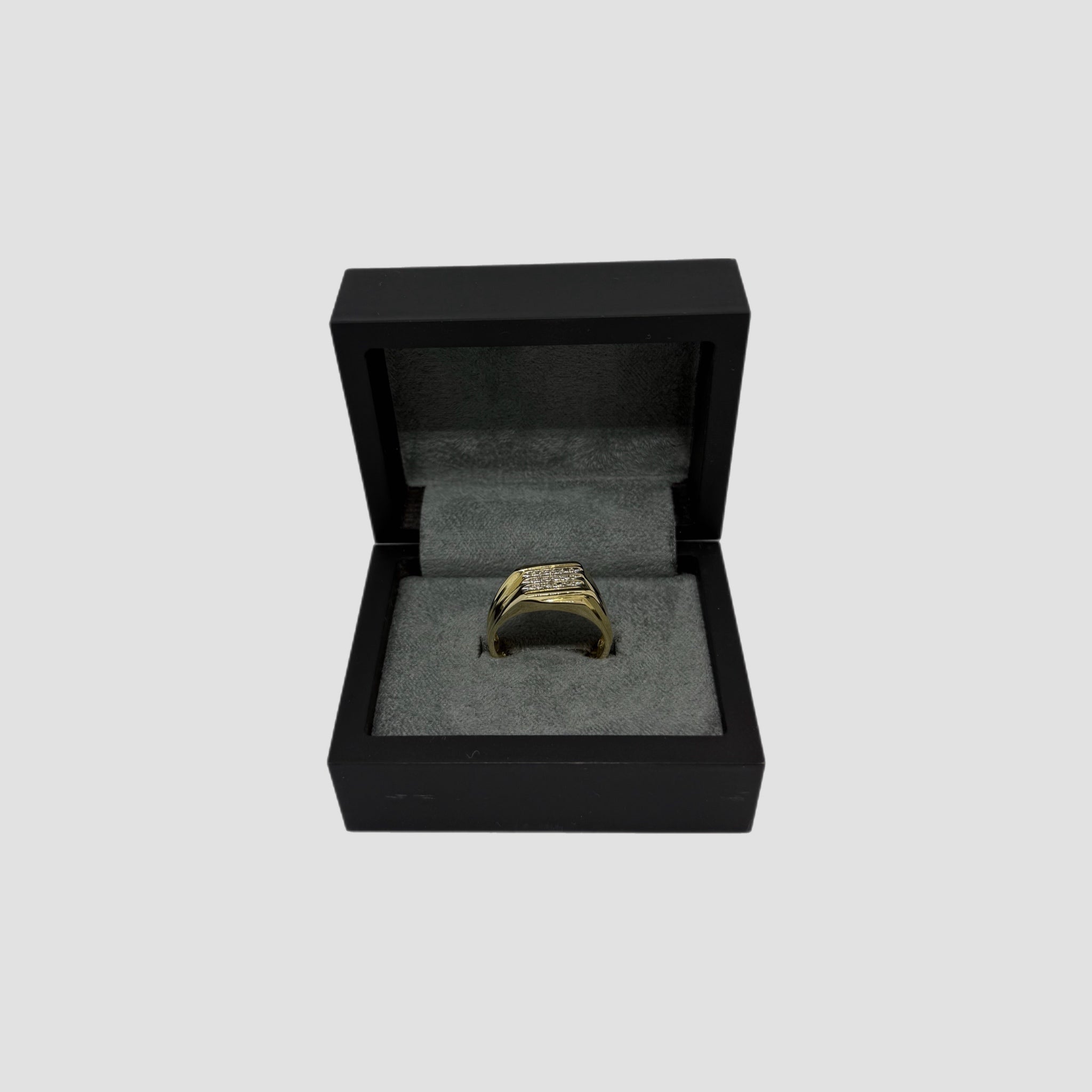 Diamond Set Signet Ring