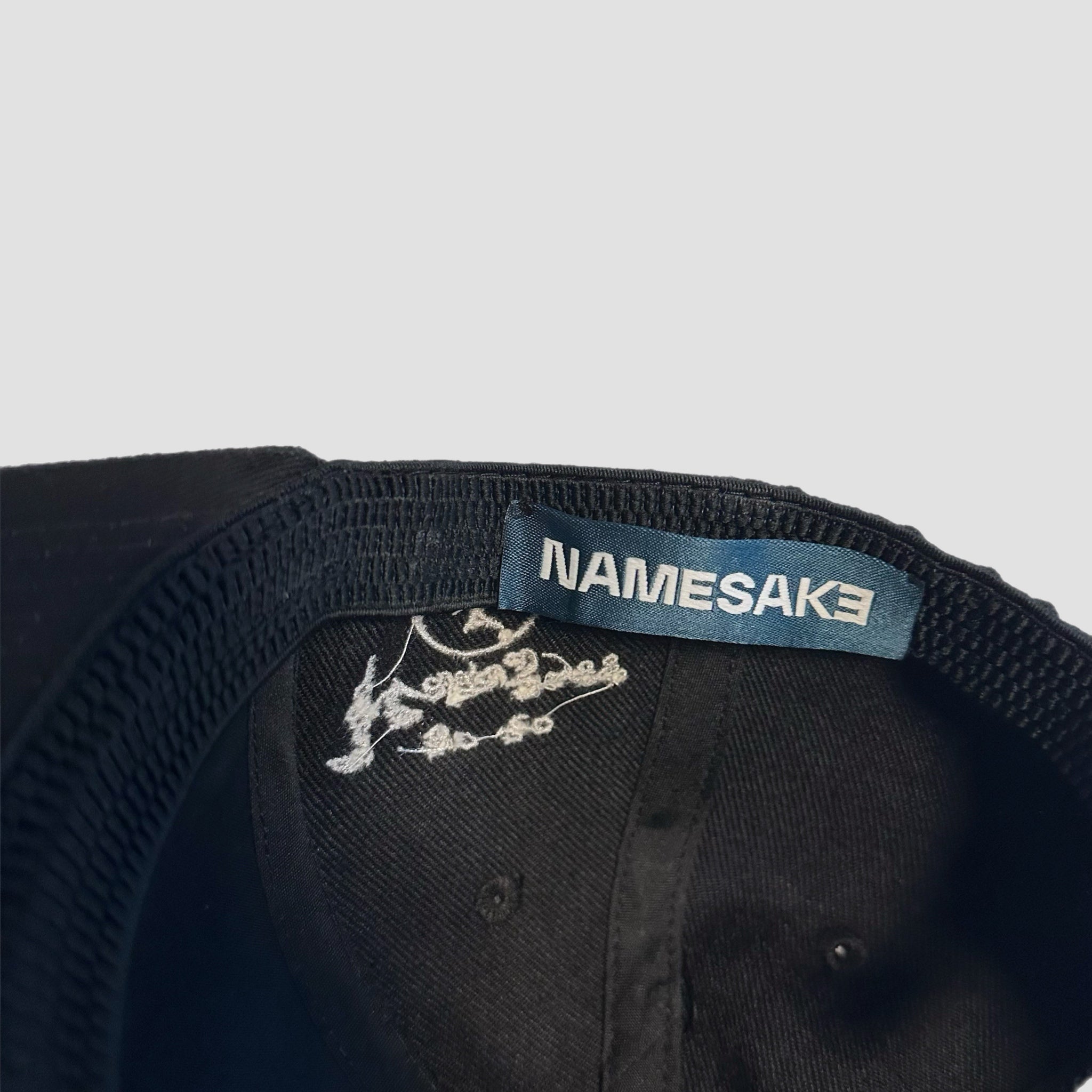 Namesake Black Logo Baseball Cap