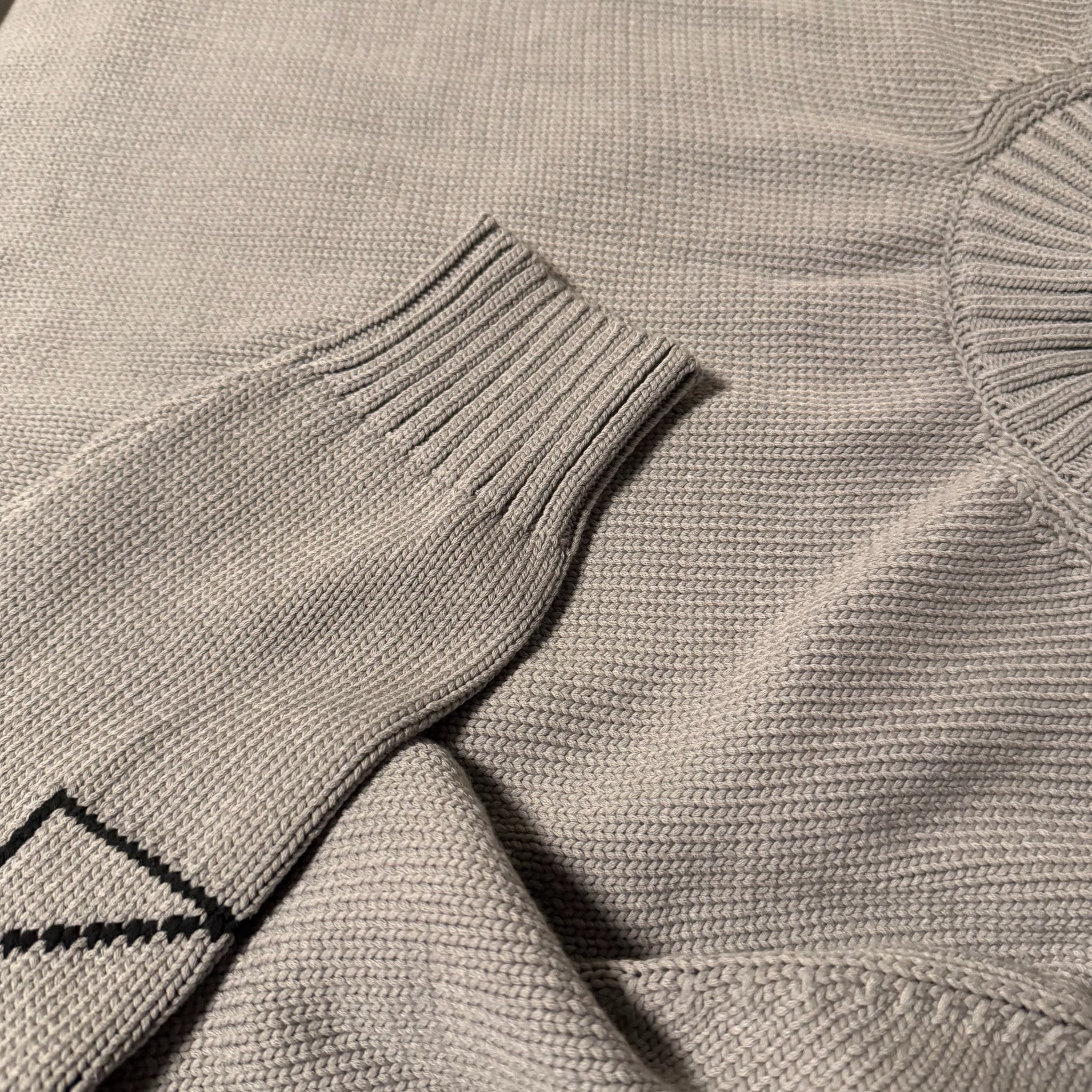 Off-White Diag Outline Knit Crewneck Grey