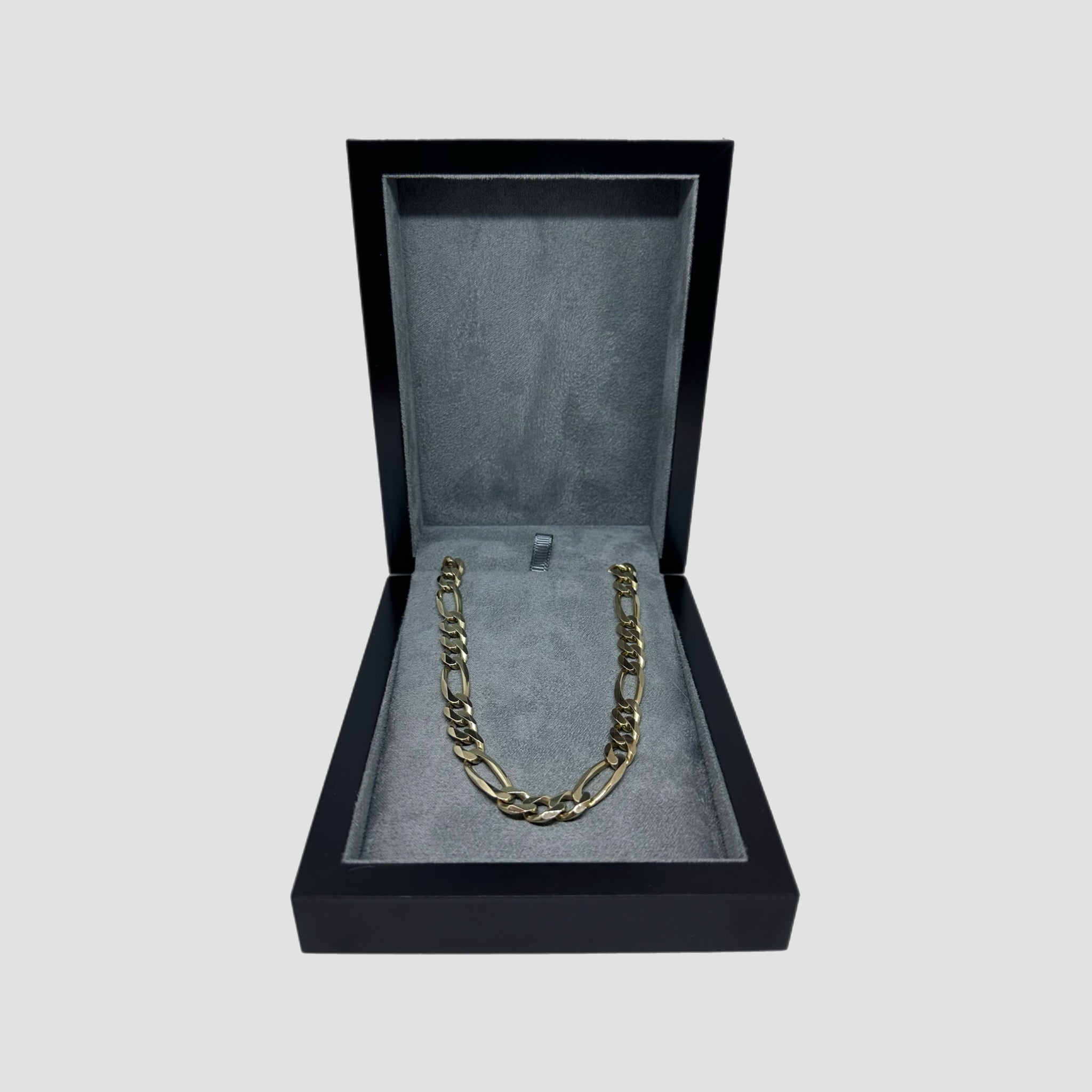 9ct Figaro Italian Curb Chain Necklace