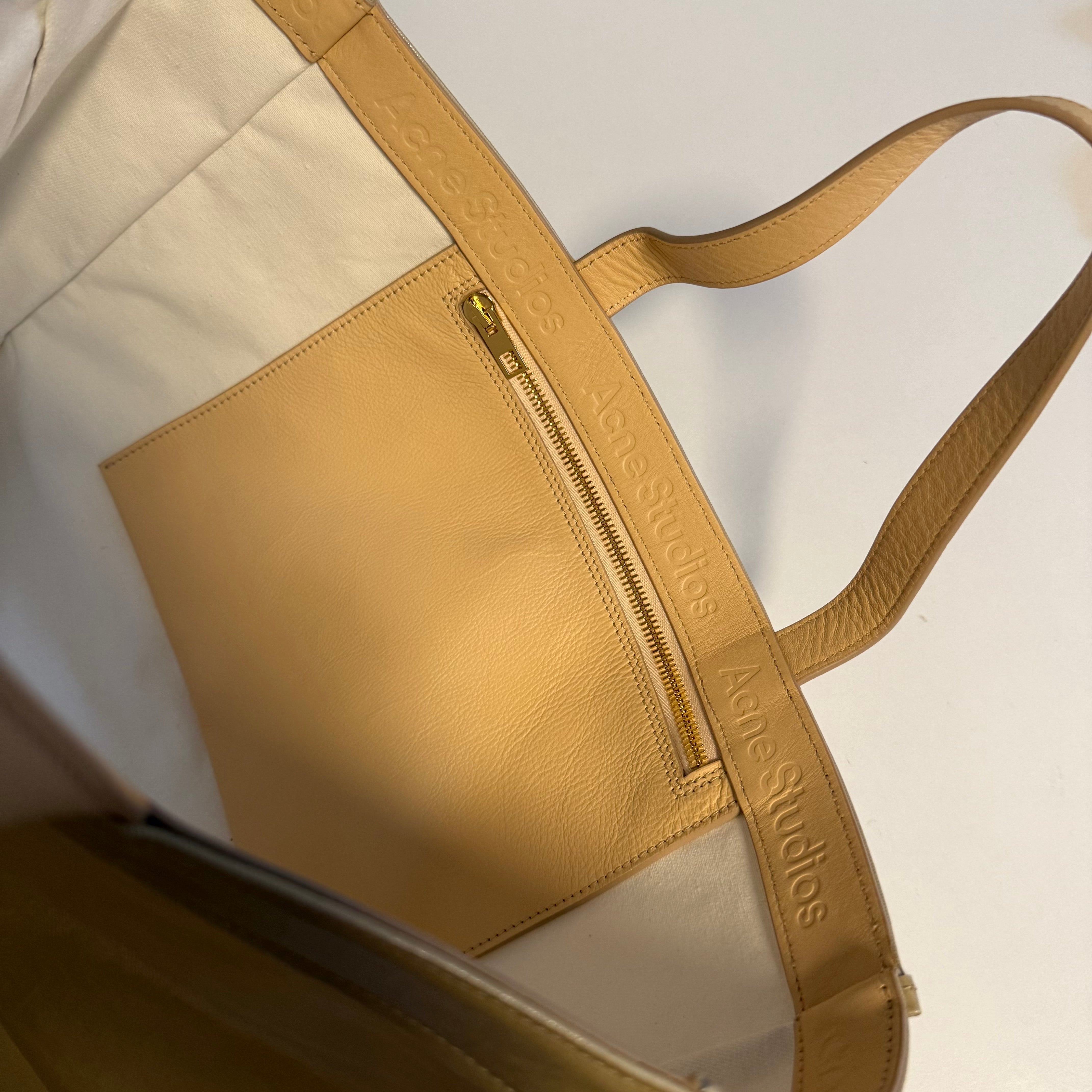 Acne Studios Audrey Beige Tote Bag