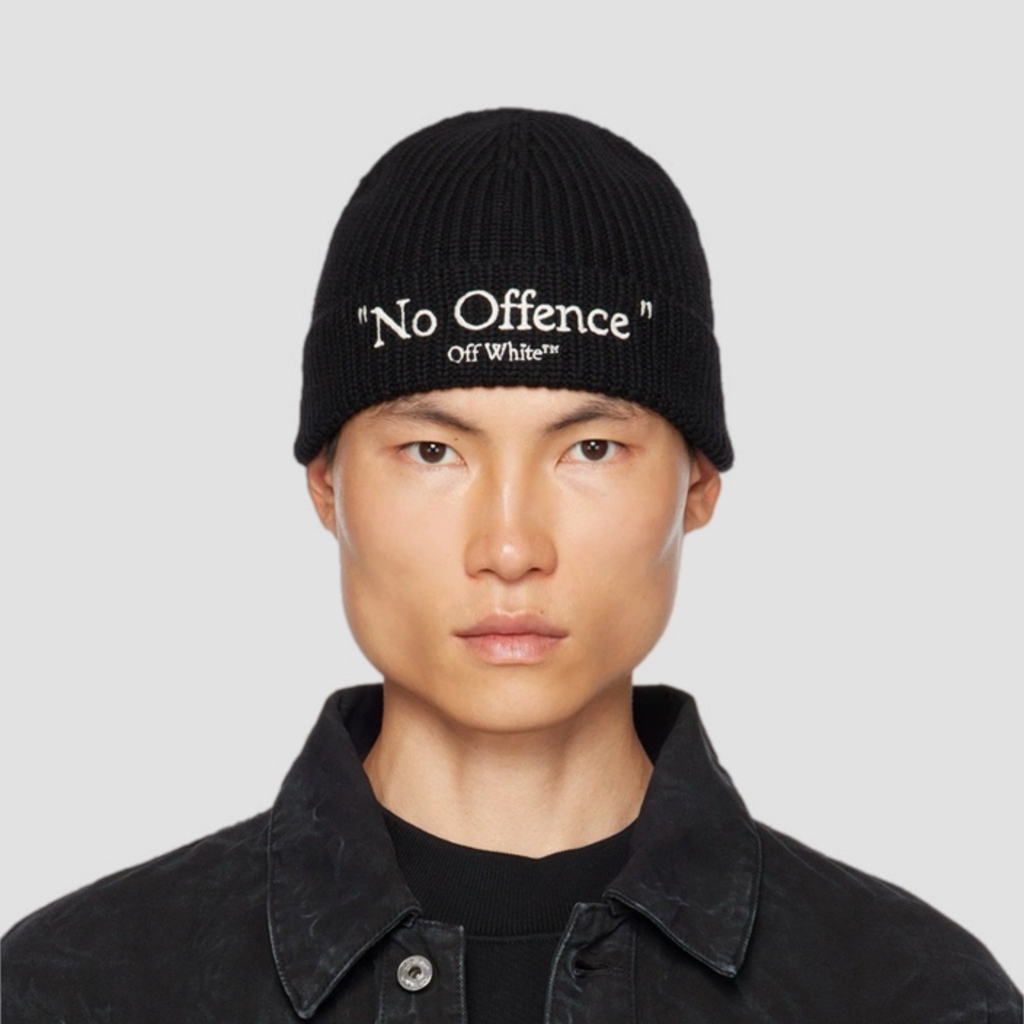 Off-White ‘No offence’ Classic Knit Beanie