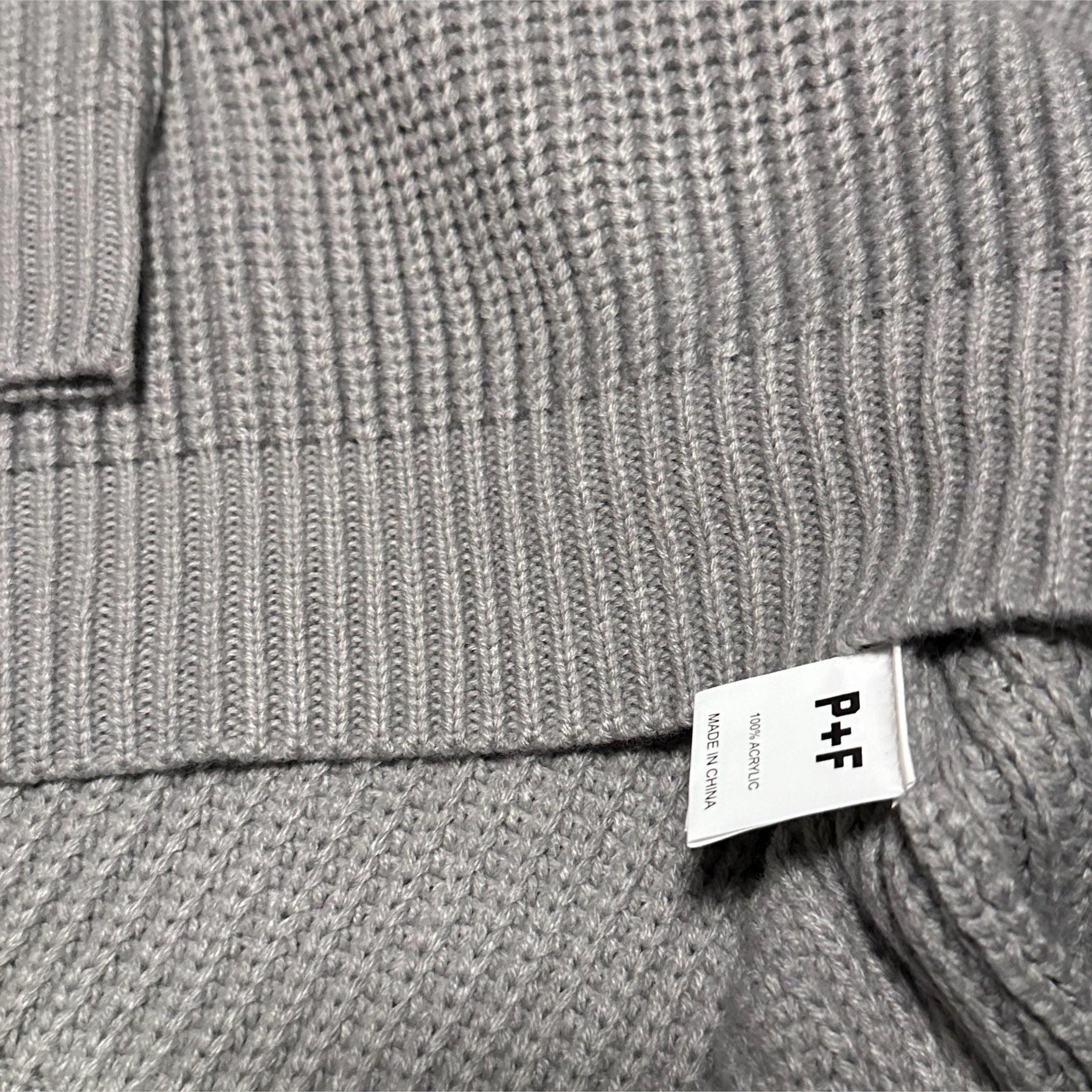 Places Plus Faces Cable Knit Jumper Grey