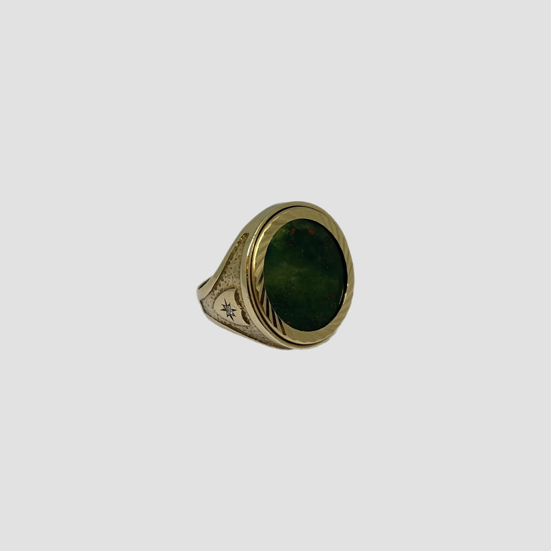 Bloodstone Half Sovereign With Diamonds Original Allure