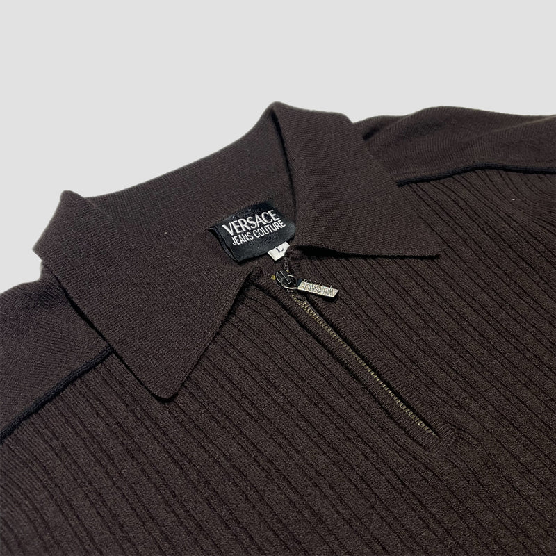 Vintage Versace Quarter Zip Sweatshirt Original Allure