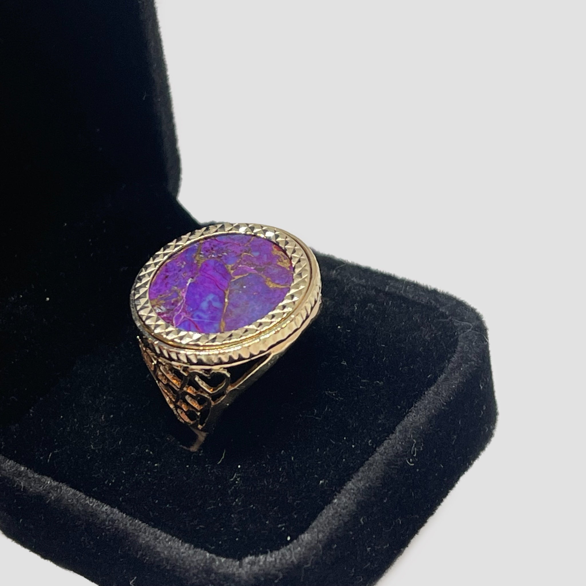 9ct Purple Copper Stone Half Sovereign Original Allure