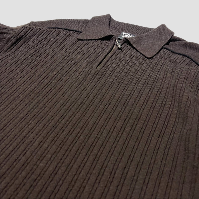 Vintage Versace Quarter Zip Sweatshirt Original Allure