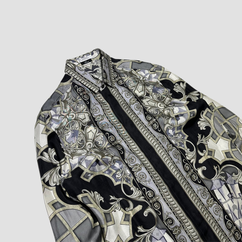Versace Baroque Silk Shirt Original Allure