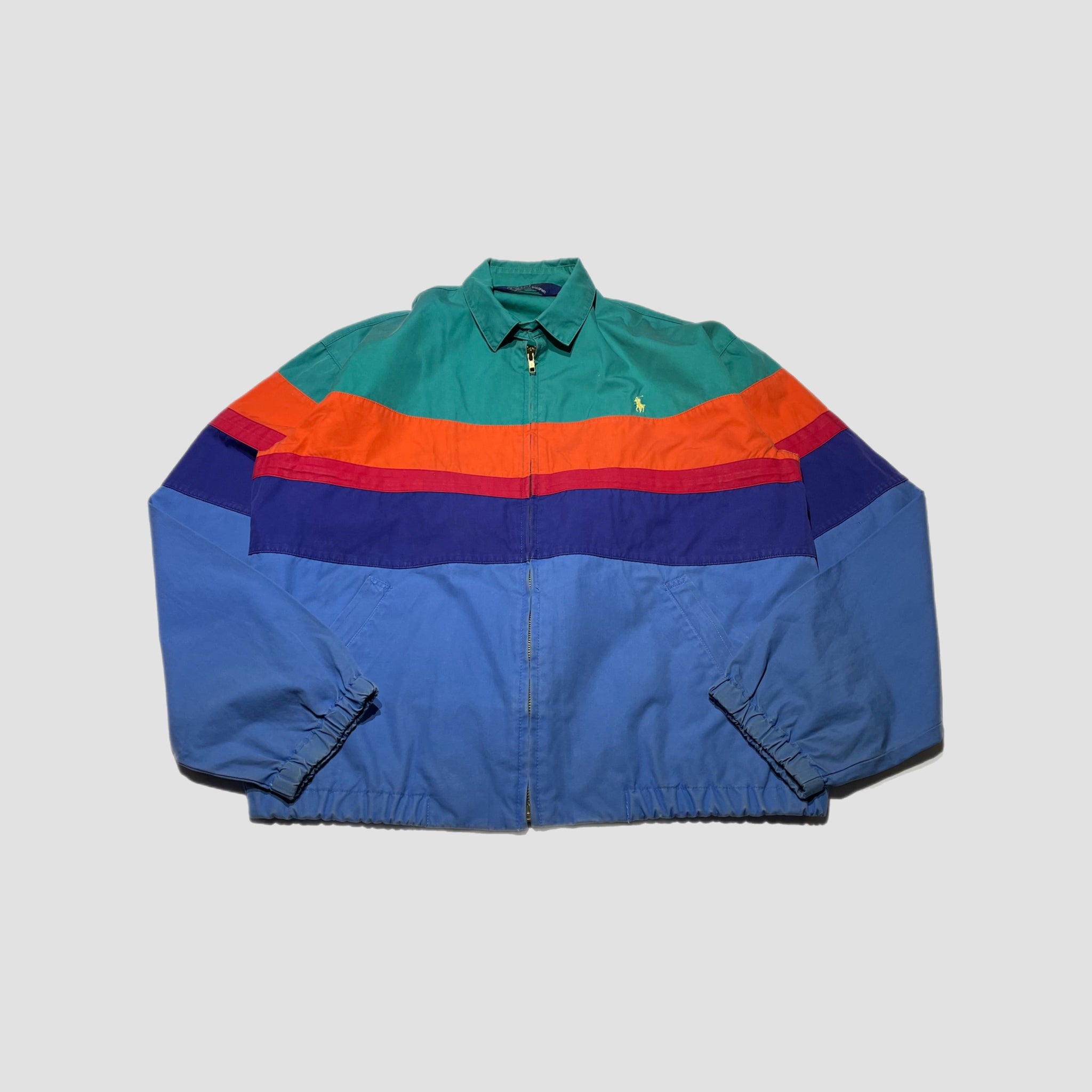 Vintage Ralph Lauren Colour Block Harrington Jacket Original Allure