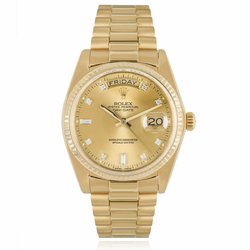Rolex Day-Date Yellow Gold Factory Diamond Dial 36MM - 1995 FABRIX1