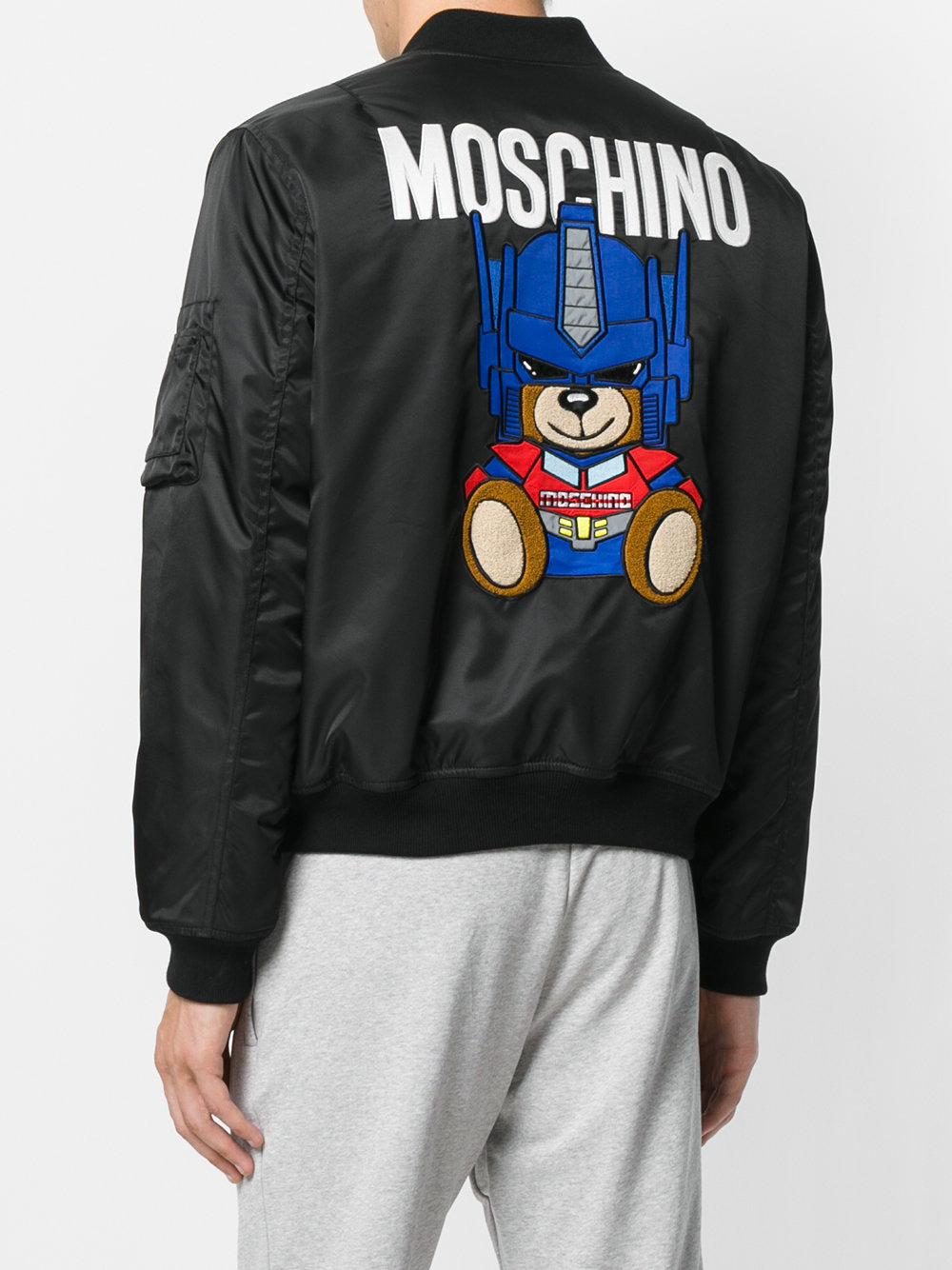 Moschino Couture Transformers Bear Bomber Jacket - Original Allure